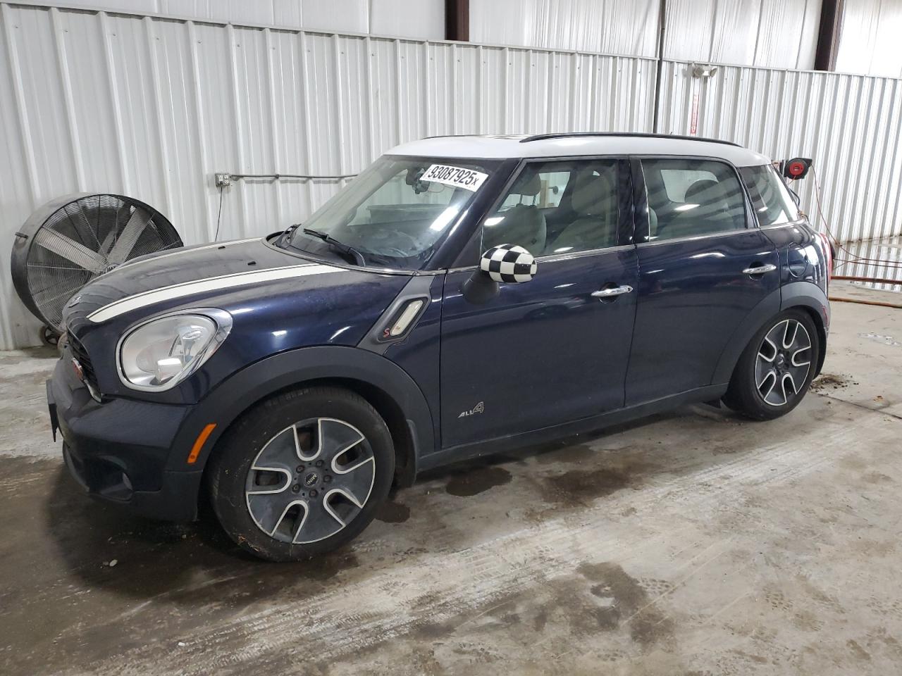 2012 Mini Cooper S Countryman Blue vin: WMWZC5C57CWL58665