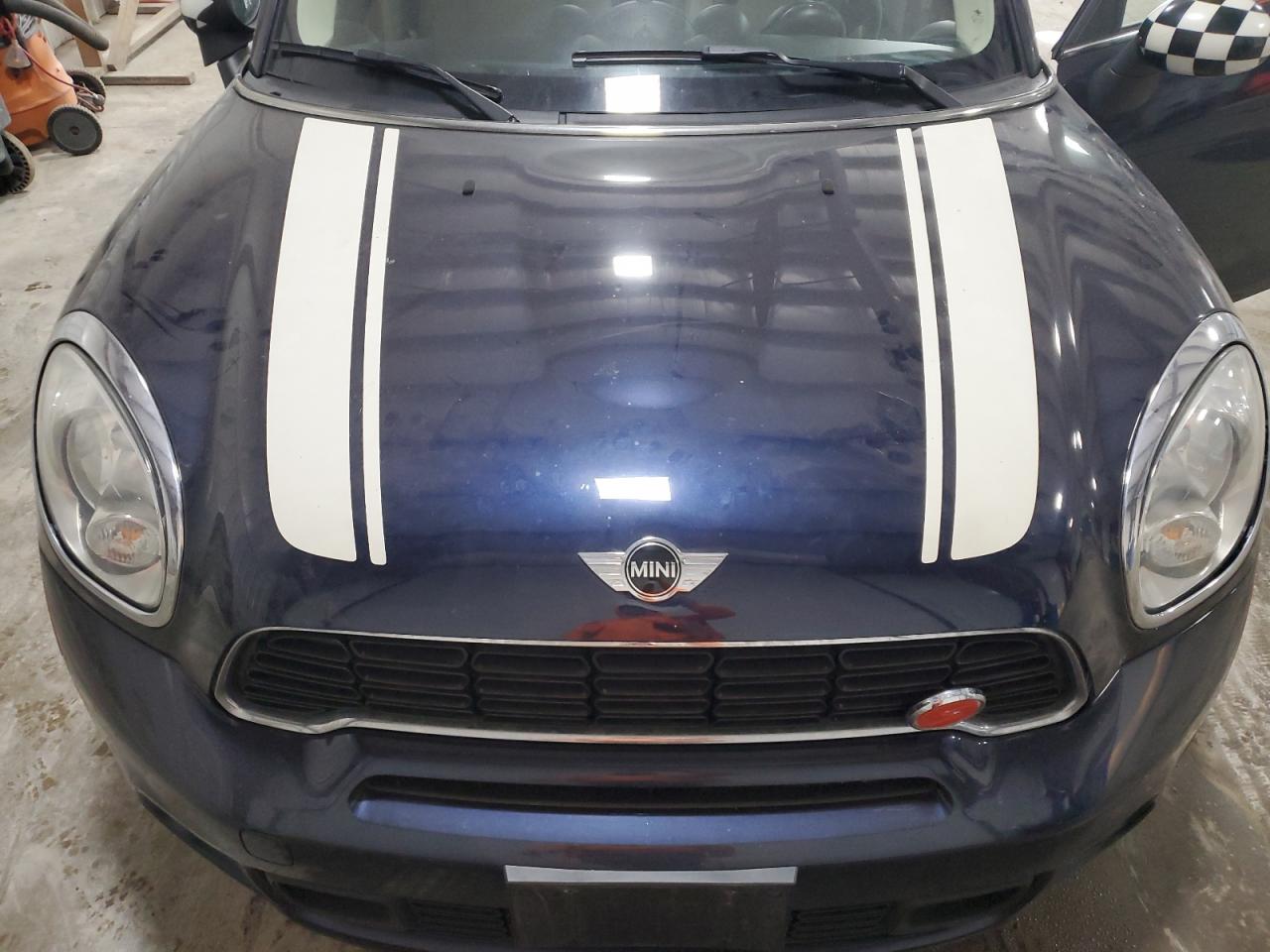 2012 Mini Cooper S Countryman Blue vin: WMWZC5C57CWL58665