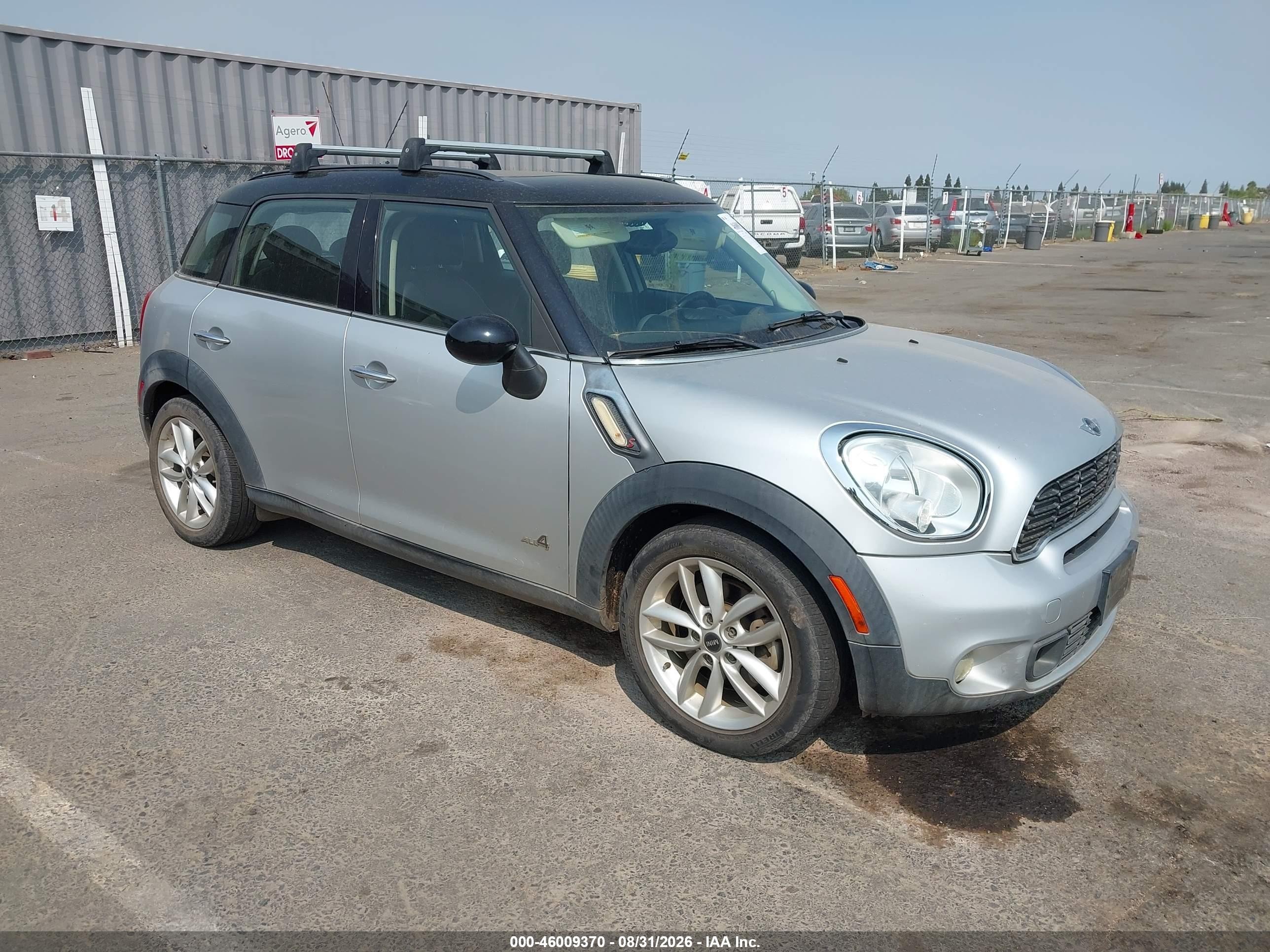 2012 Mini Cooper S Countryman   Серебряный vin: WMWZC5C57CWL62425
