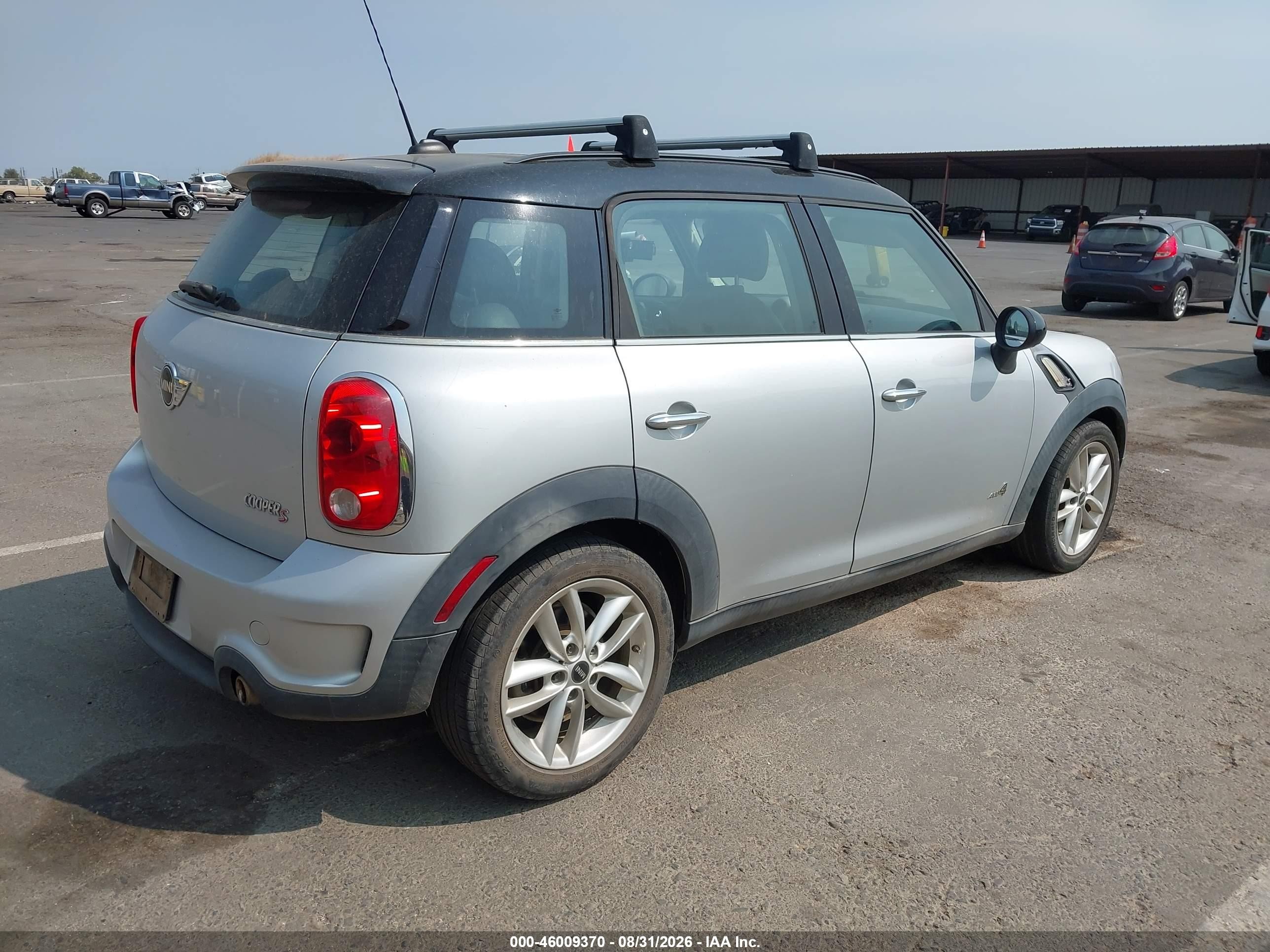 2012 Mini Cooper S Countryman   Silver vin: WMWZC5C57CWL62425