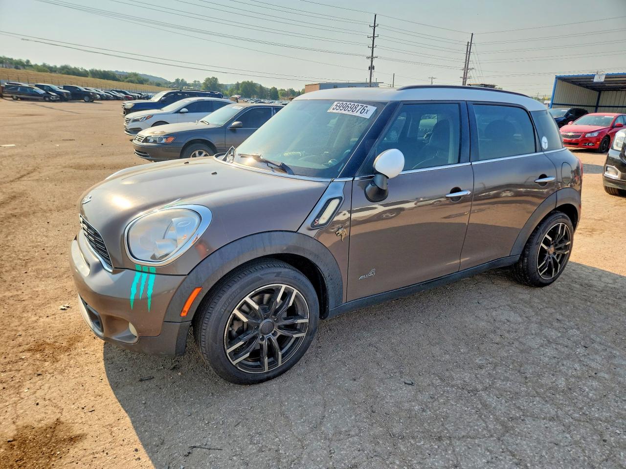 2013 Mini Cooper S Countryman Brown vin: WMWZC5C57DWM15819
