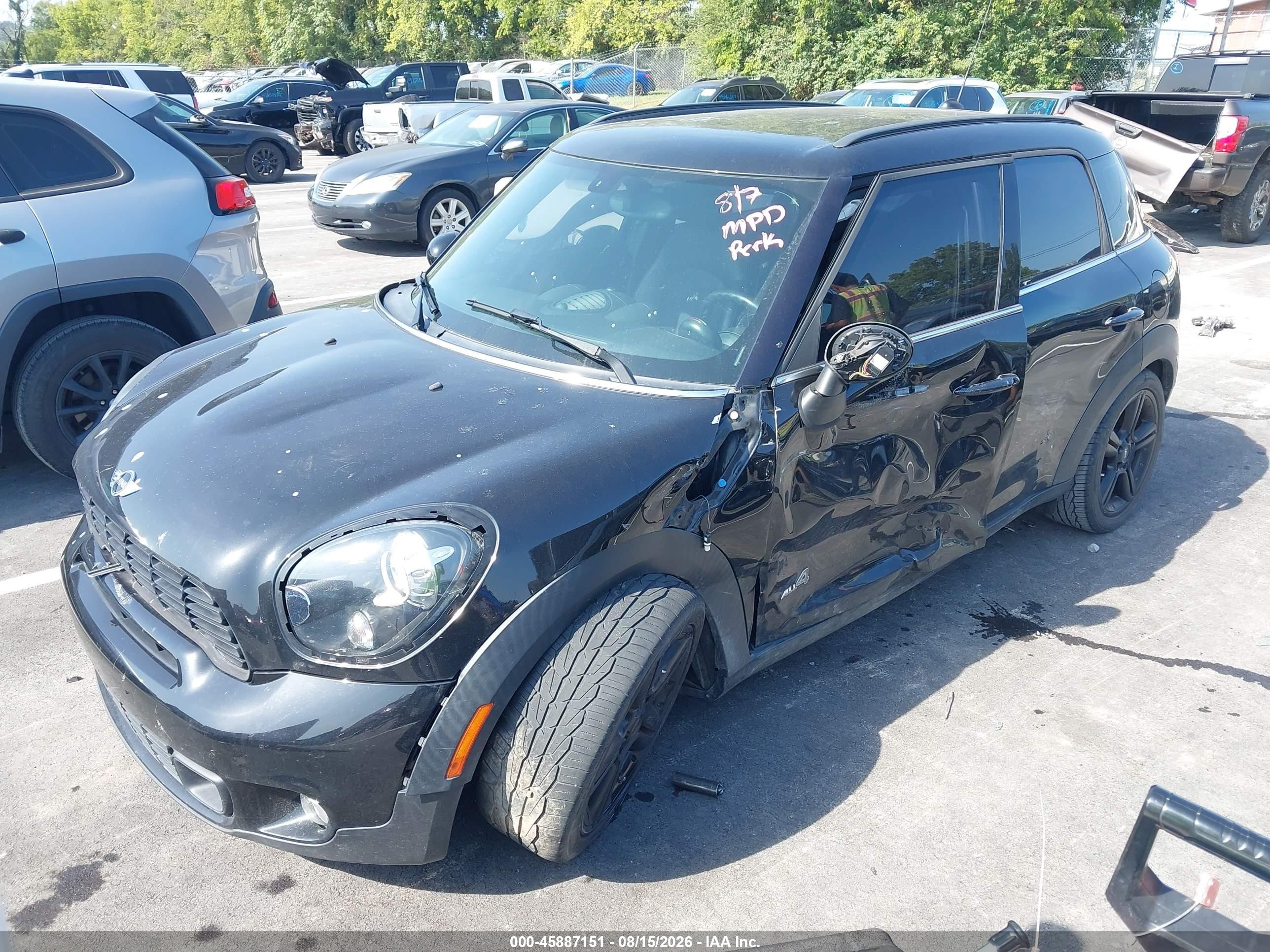 2013 Mini Countryman Cooper S Black vin: WMWZC5C57DWM15884