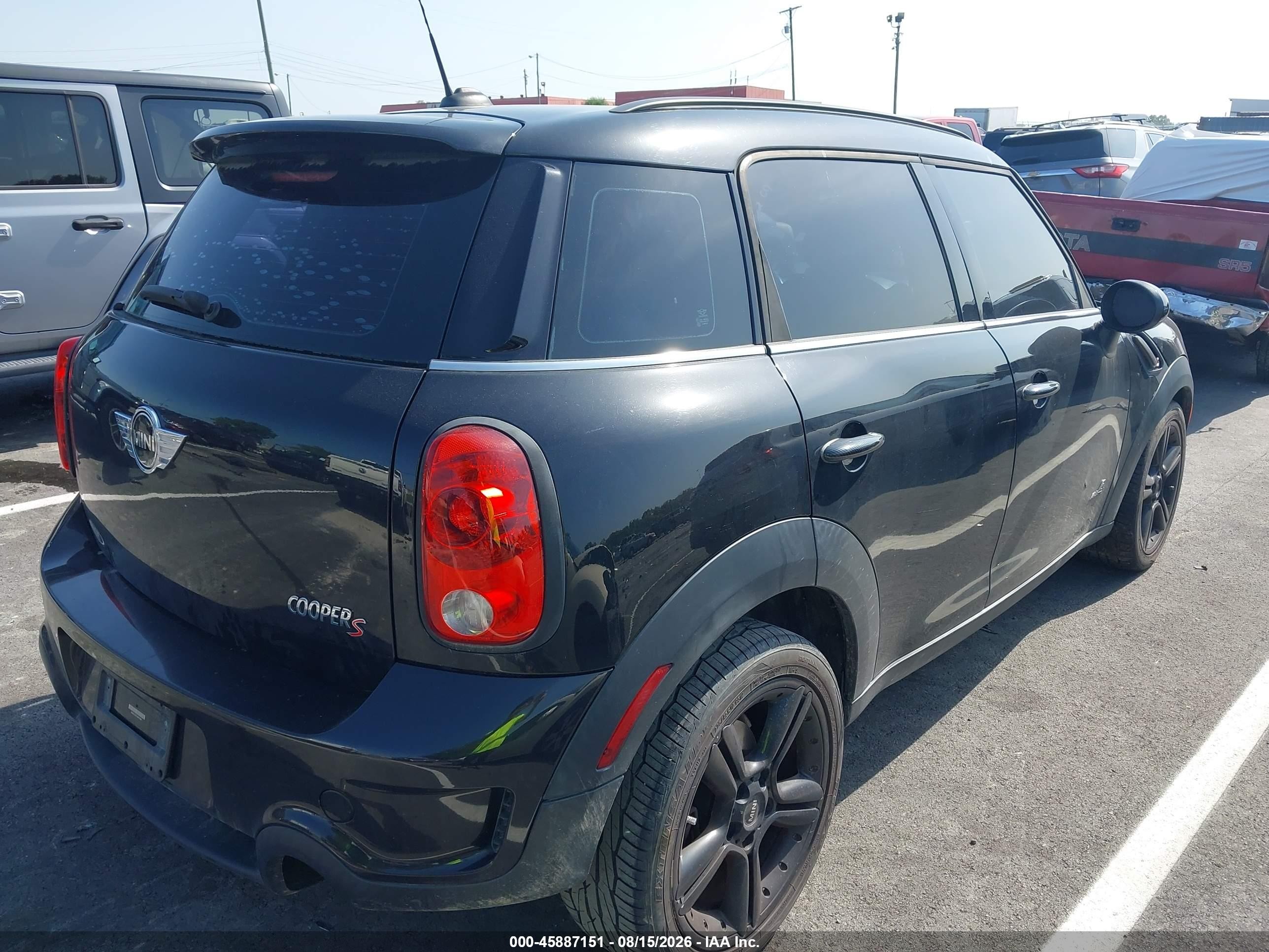 2013 Mini Countryman Cooper S Black vin: WMWZC5C57DWM15884