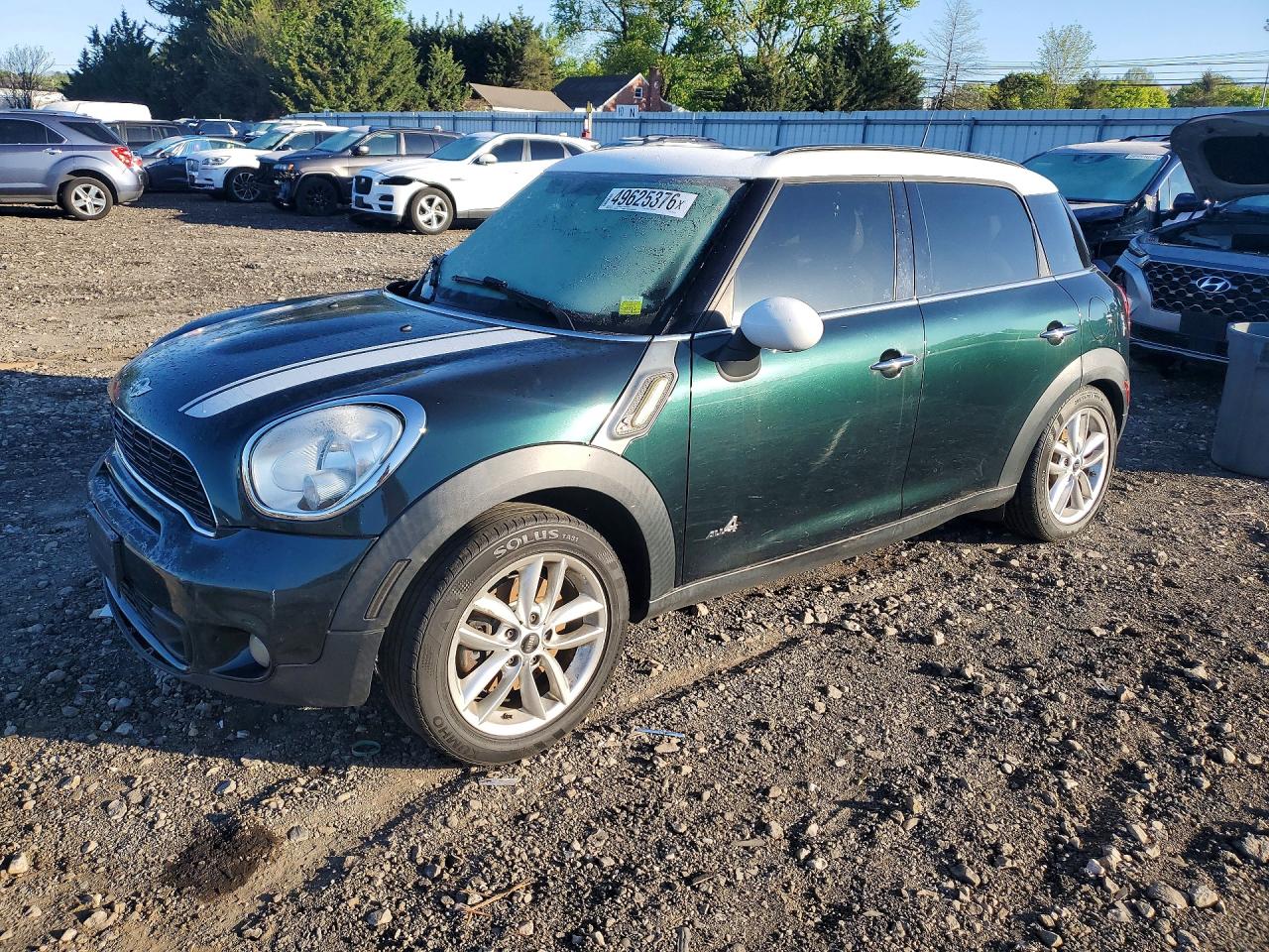 2014 Mini Cooper S Countryman Green vin: WMWZC5C57EWP35353