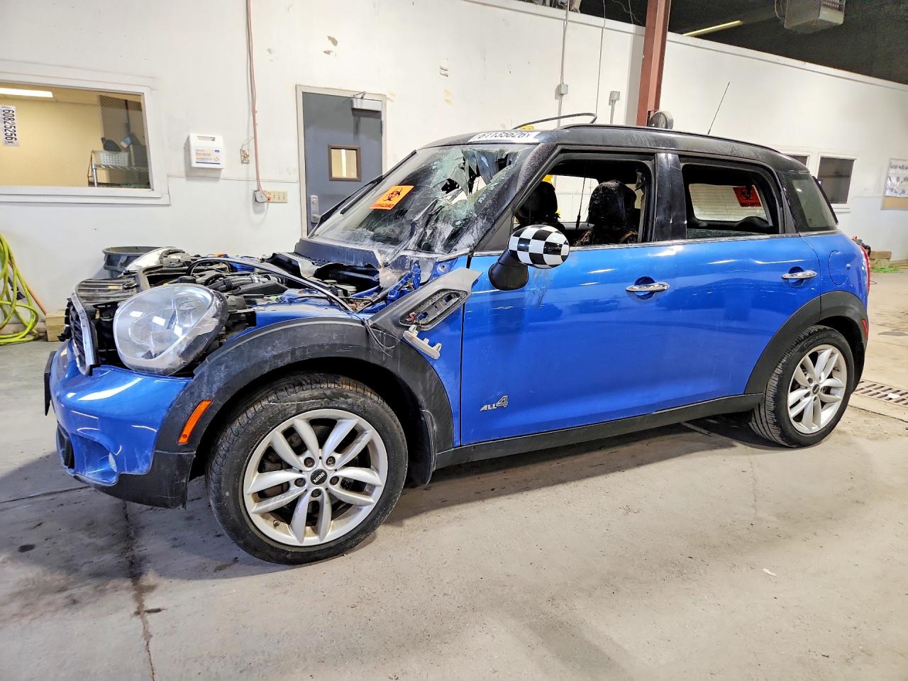 2014 Mini Cooper S Countryman Blue vin: WMWZC5C57EWP35479