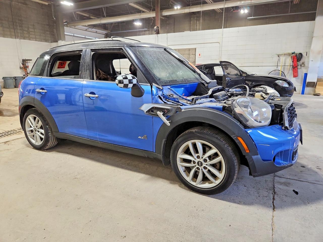 2014 Mini Cooper S Countryman Blue vin: WMWZC5C57EWP35479