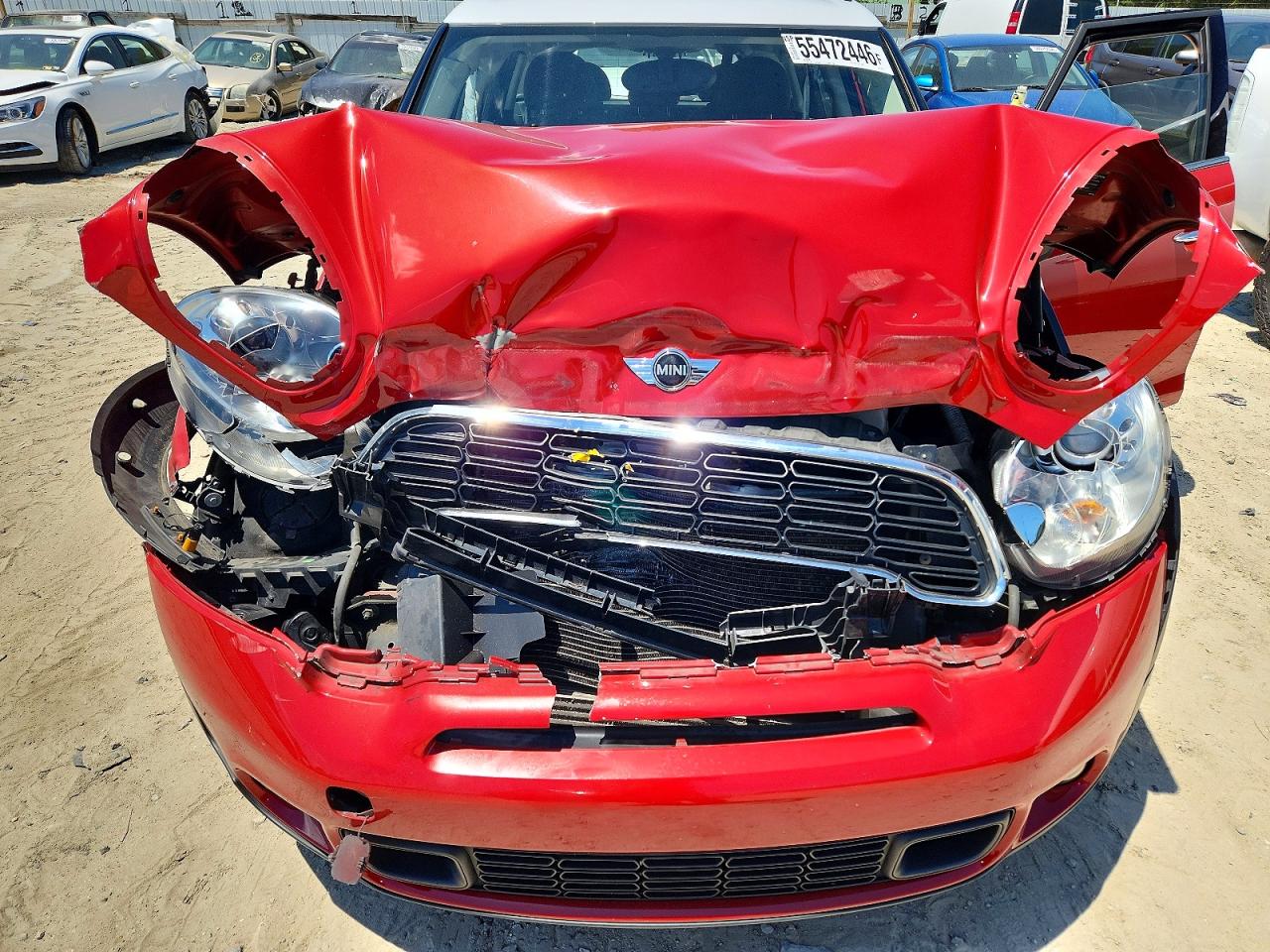 2014 Mini Cooper S Countryman Красный vin: WMWZC5C57EWP37121