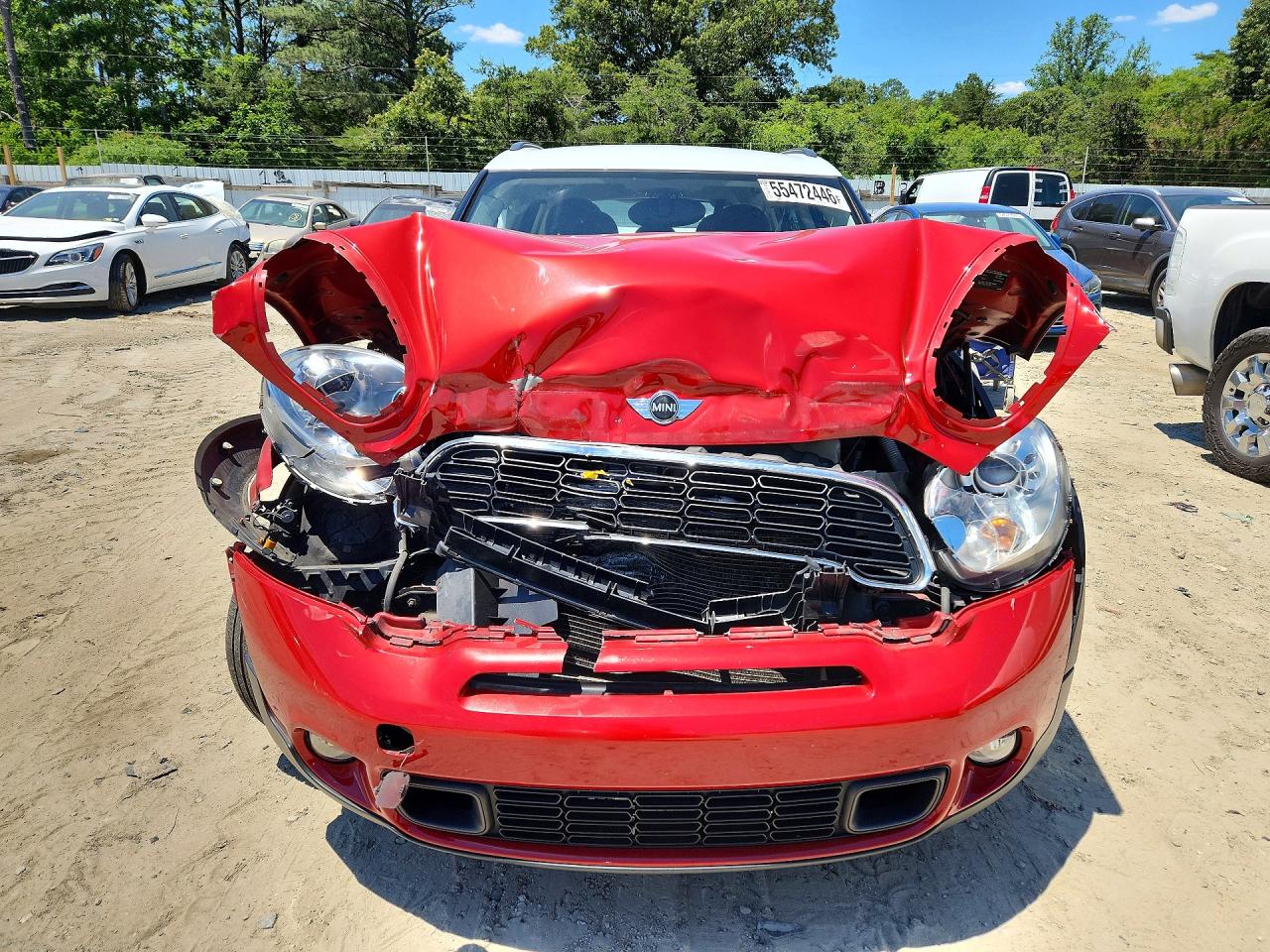 2014 Mini Cooper S Countryman Красный vin: WMWZC5C57EWP37121