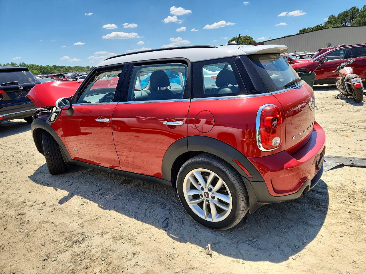 2014 Mini Cooper S Countryman Красный vin: WMWZC5C57EWP37121