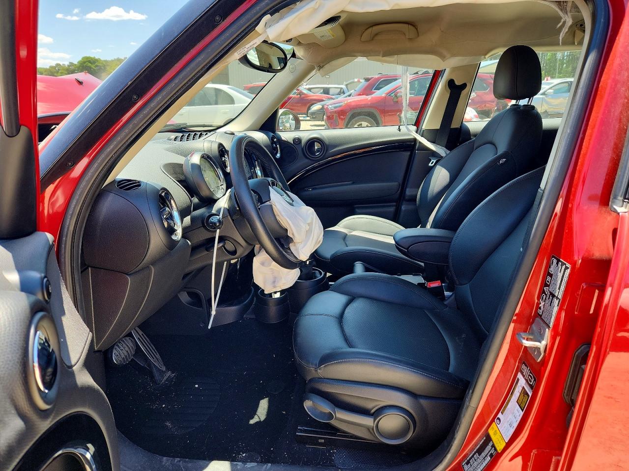 2014 Mini Cooper S Countryman Красный vin: WMWZC5C57EWP37121