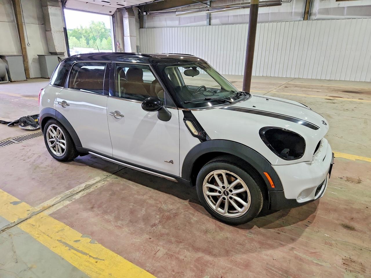 2015 Mini Cooper S Countryman White vin: WMWZC5C57FWP45642