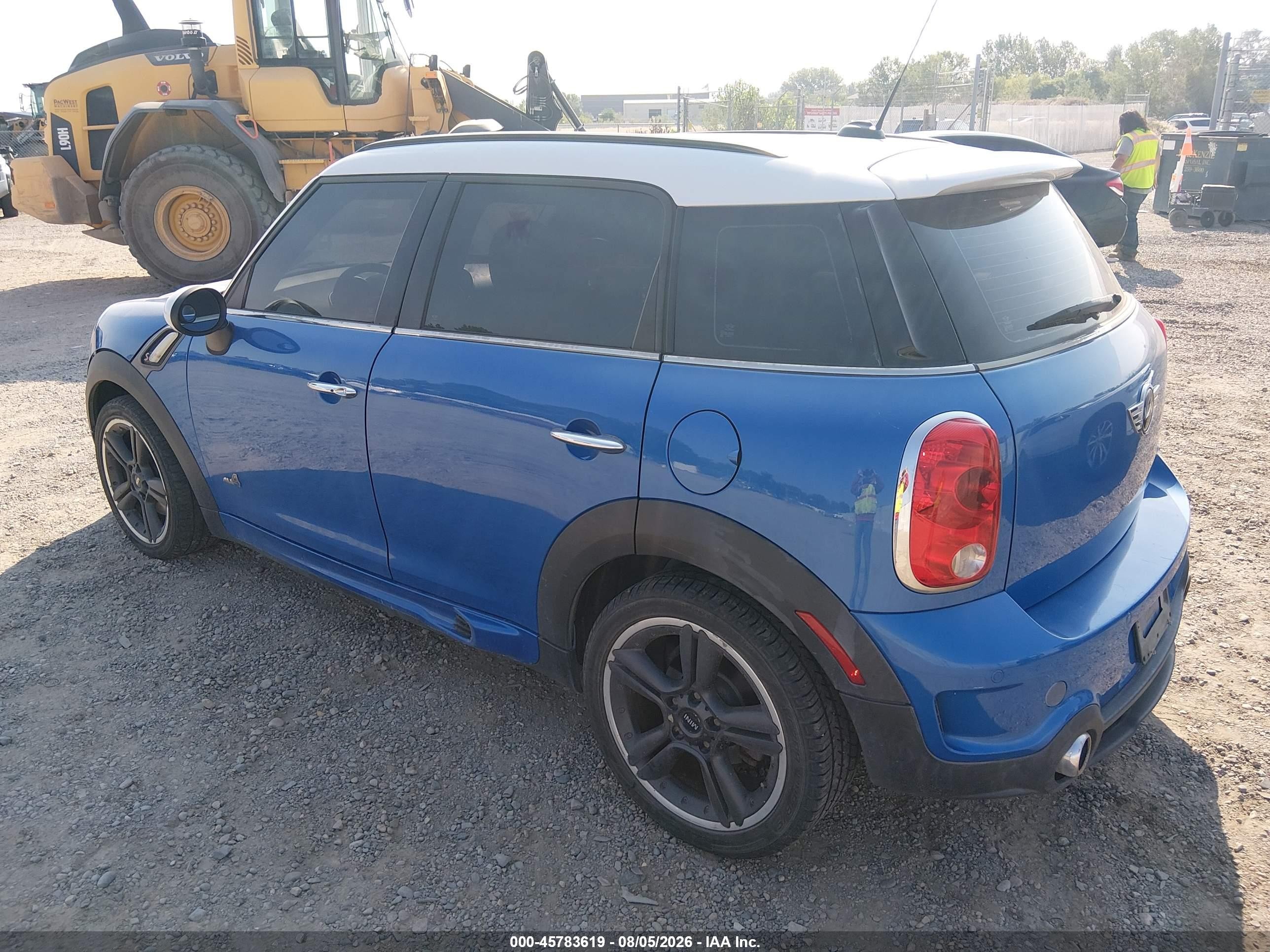2011 Mini Cooper S Countryman   Blue vin: WMWZC5C58BWL54526