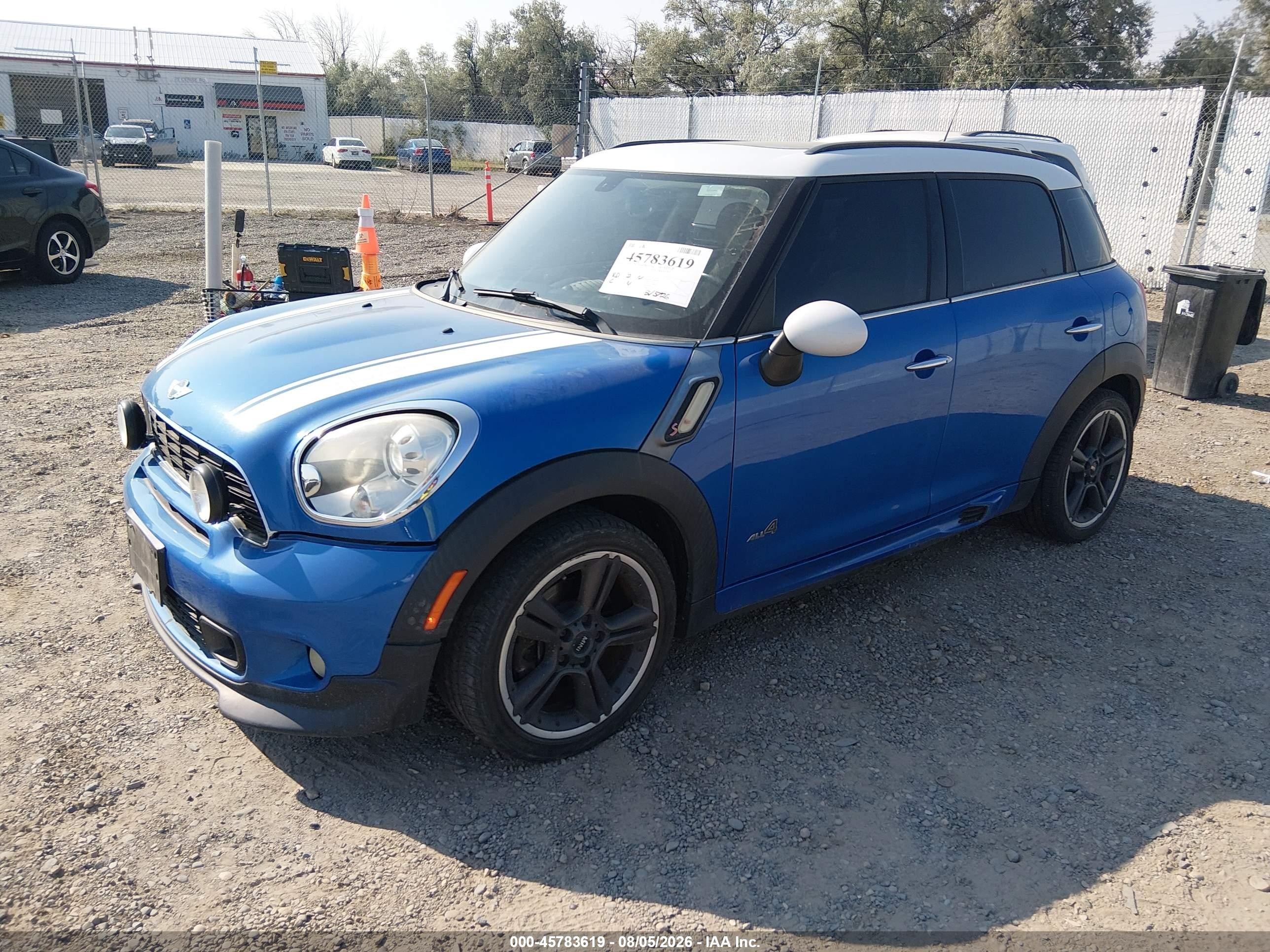 2011 Mini Cooper S Countryman   Blue vin: WMWZC5C58BWL54526
