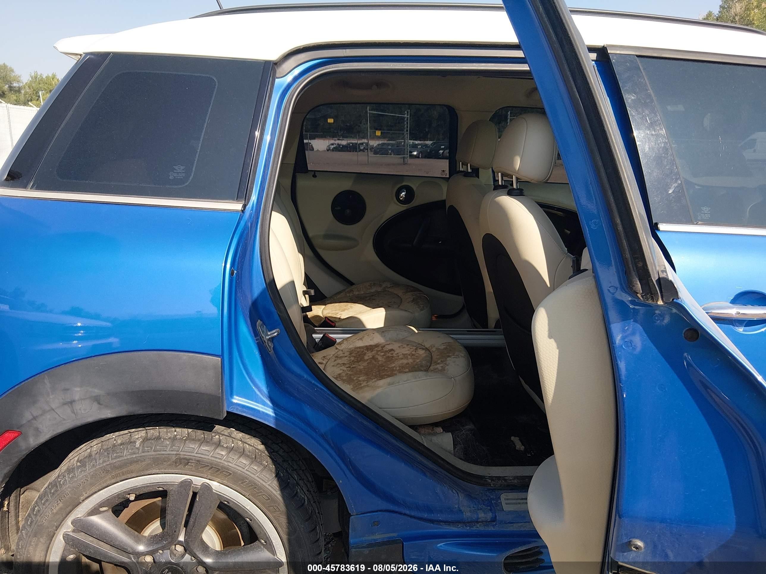 2011 Mini Cooper S Countryman   Blue vin: WMWZC5C58BWL54526