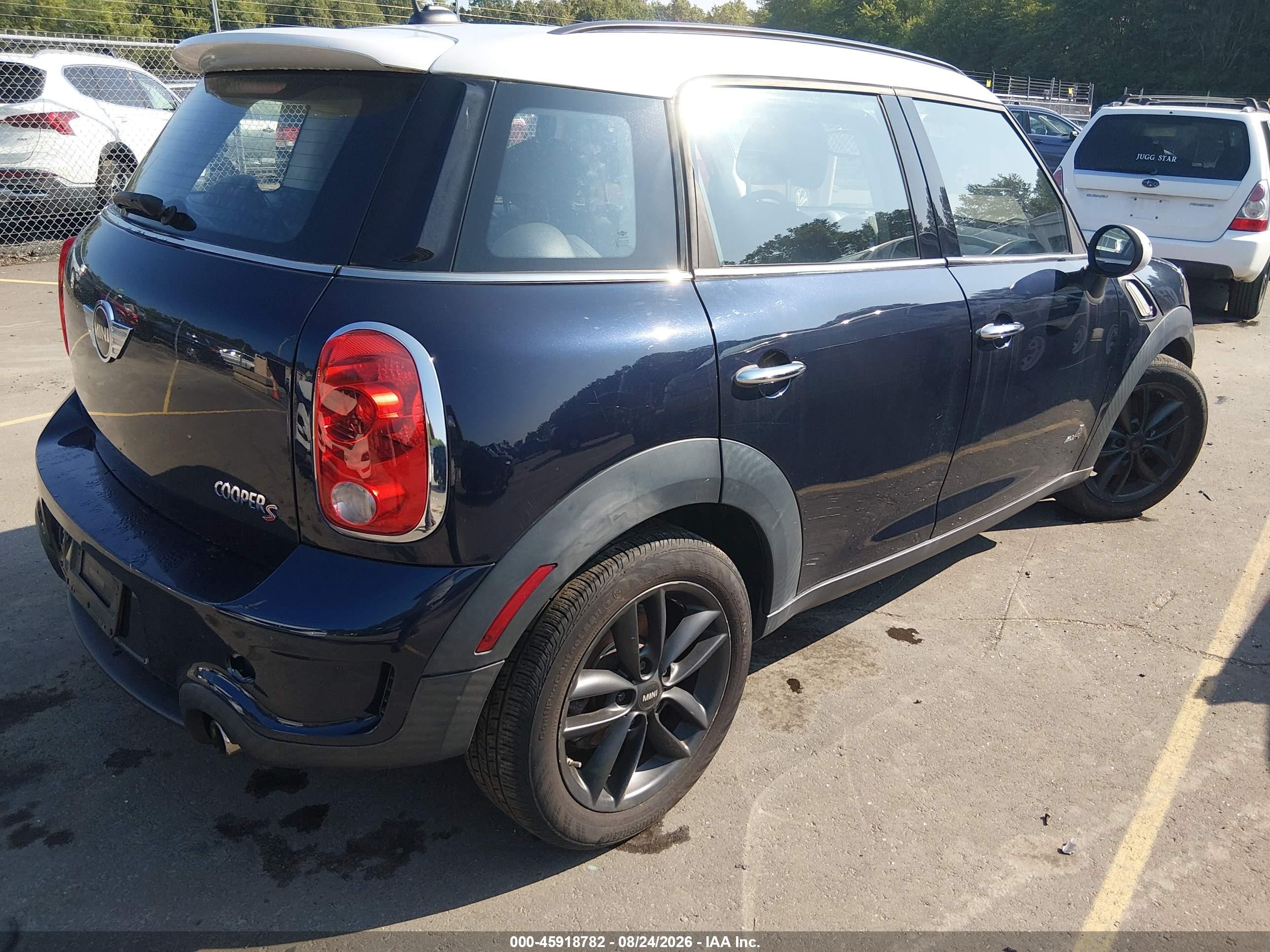 2011 Mini Cooper S Countryman   Dark Blue vin: WMWZC5C58BWL54638