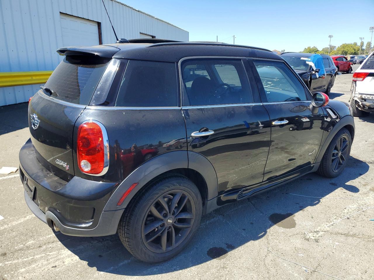 2012 Mini Cooper S Countryman Black vin: WMWZC5C58CWL56326