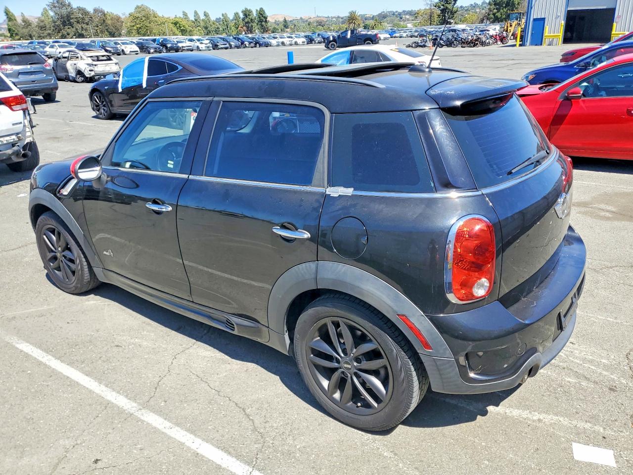 2012 Mini Cooper S Countryman Black vin: WMWZC5C58CWL56326
