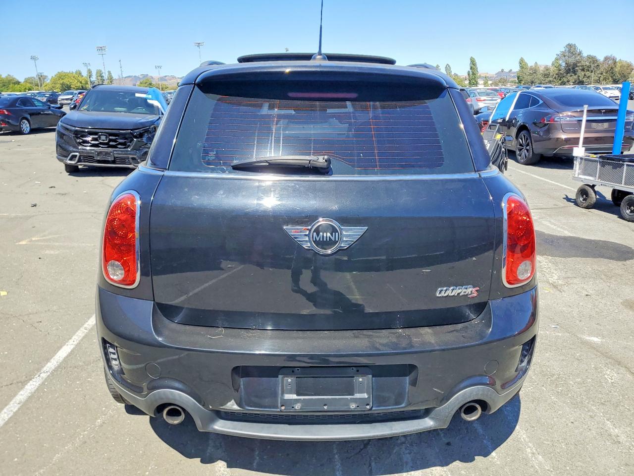 2012 Mini Cooper S Countryman Black vin: WMWZC5C58CWL56326