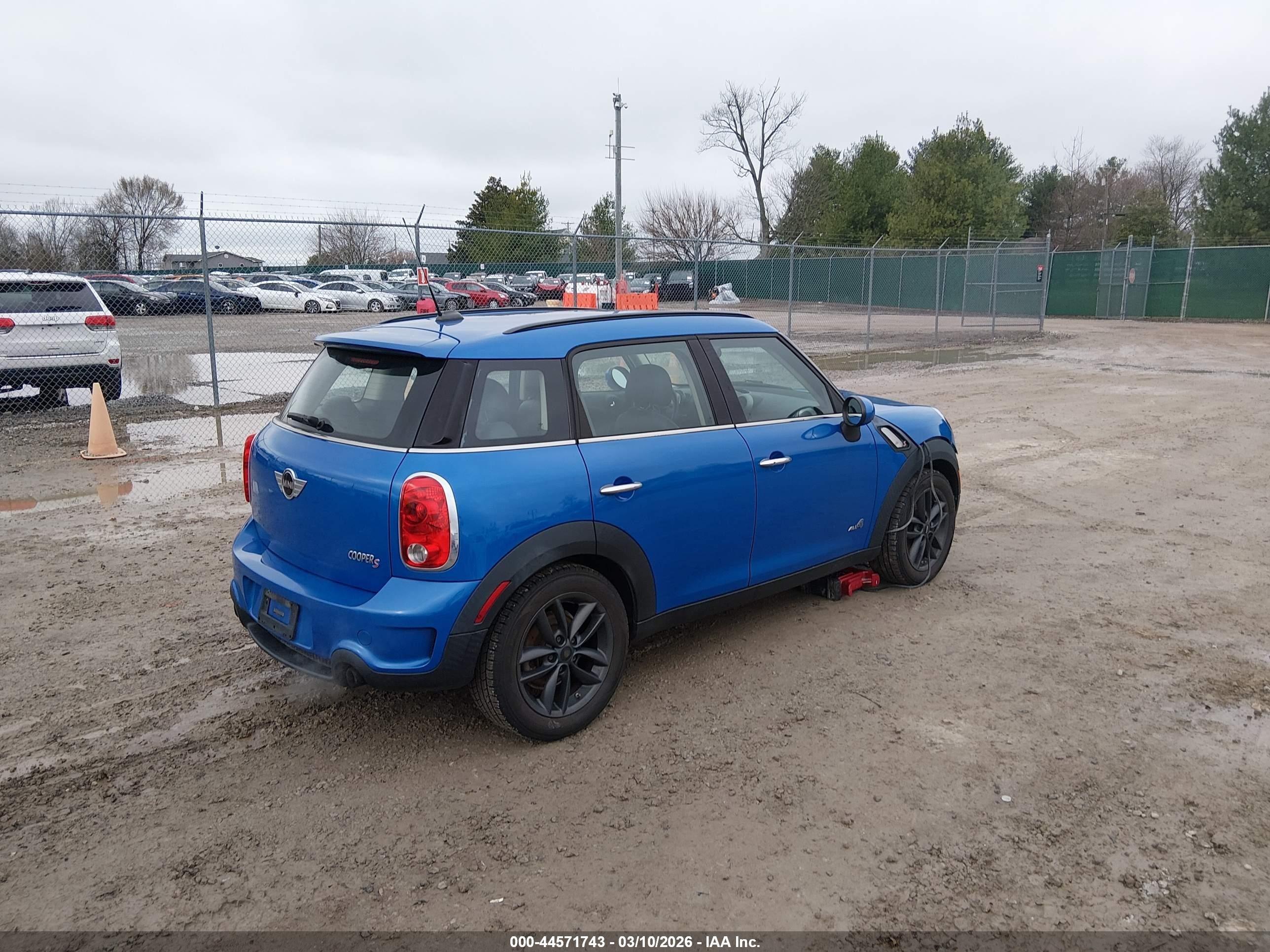 2012 Mini Cooper S Countryman   Blue vin: WMWZC5C58CWL56648