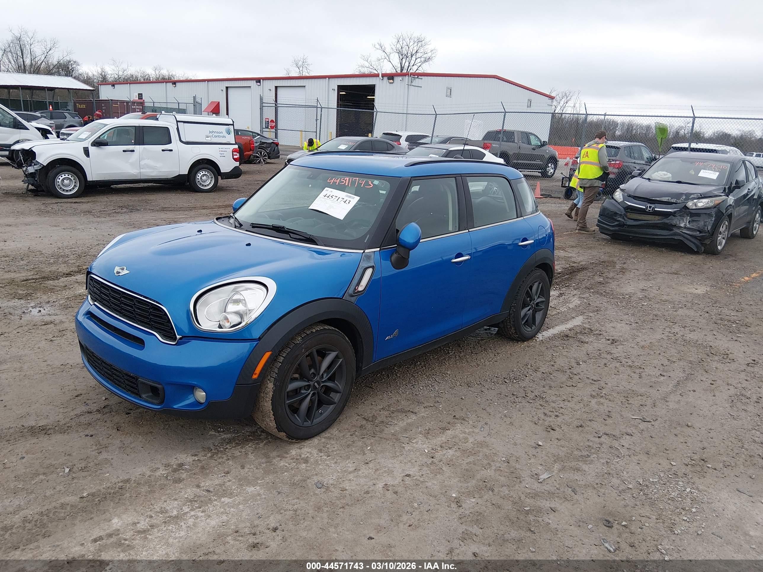 2012 Mini Cooper S Countryman   Blue vin: WMWZC5C58CWL56648