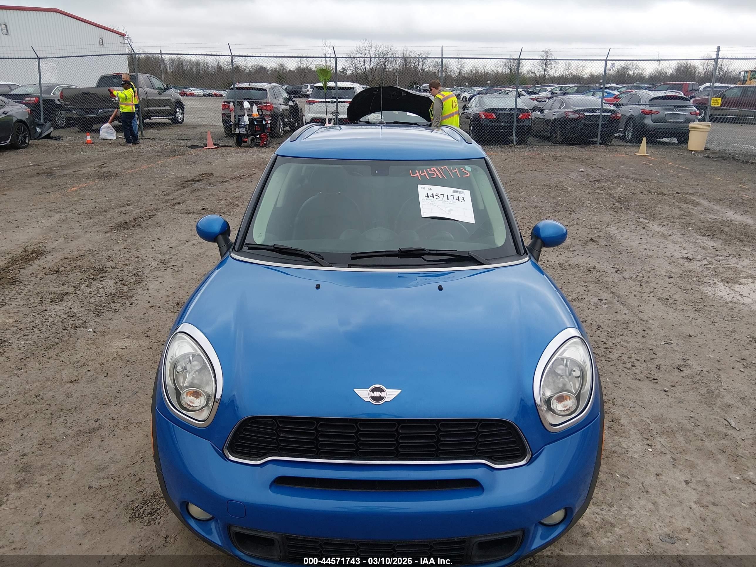 2012 Mini Cooper S Countryman   Blue vin: WMWZC5C58CWL56648