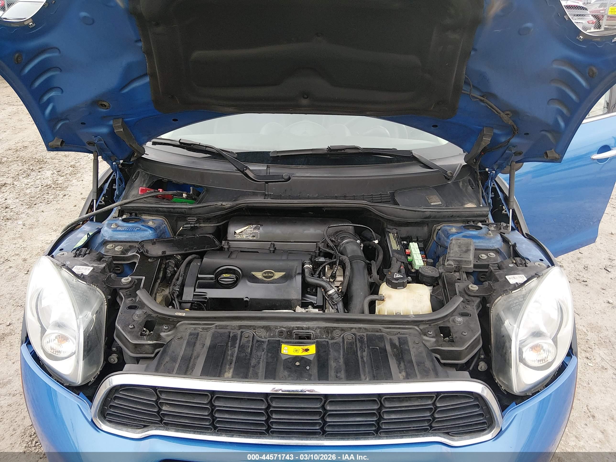 2012 Mini Cooper S Countryman   Blue vin: WMWZC5C58CWL56648