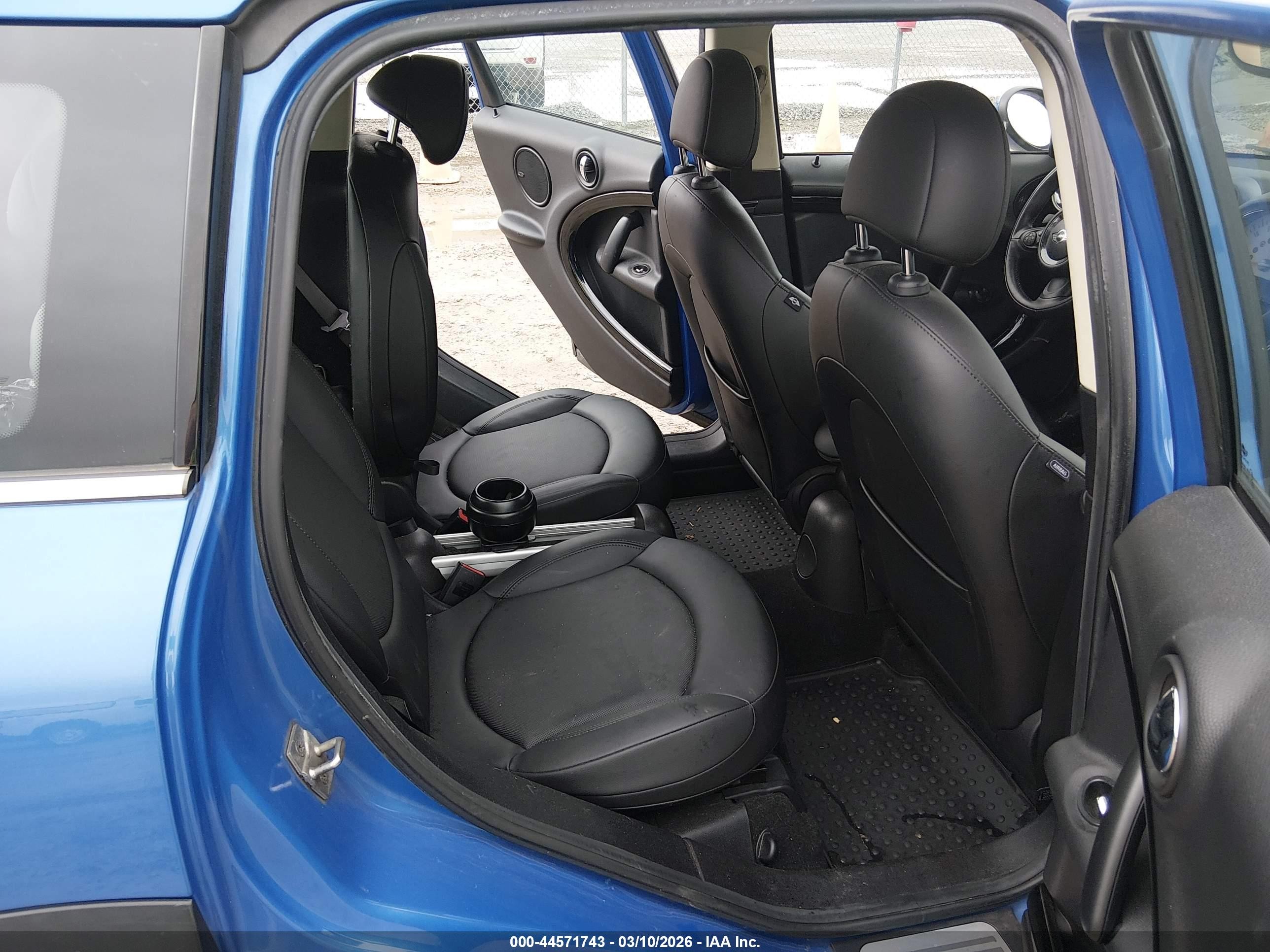 2012 Mini Cooper S Countryman   Blue vin: WMWZC5C58CWL56648