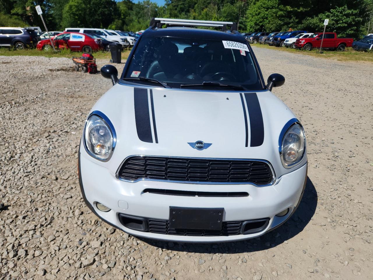2013 Mini Cooper S Countryman White vin: WMWZC5C58DWP33738