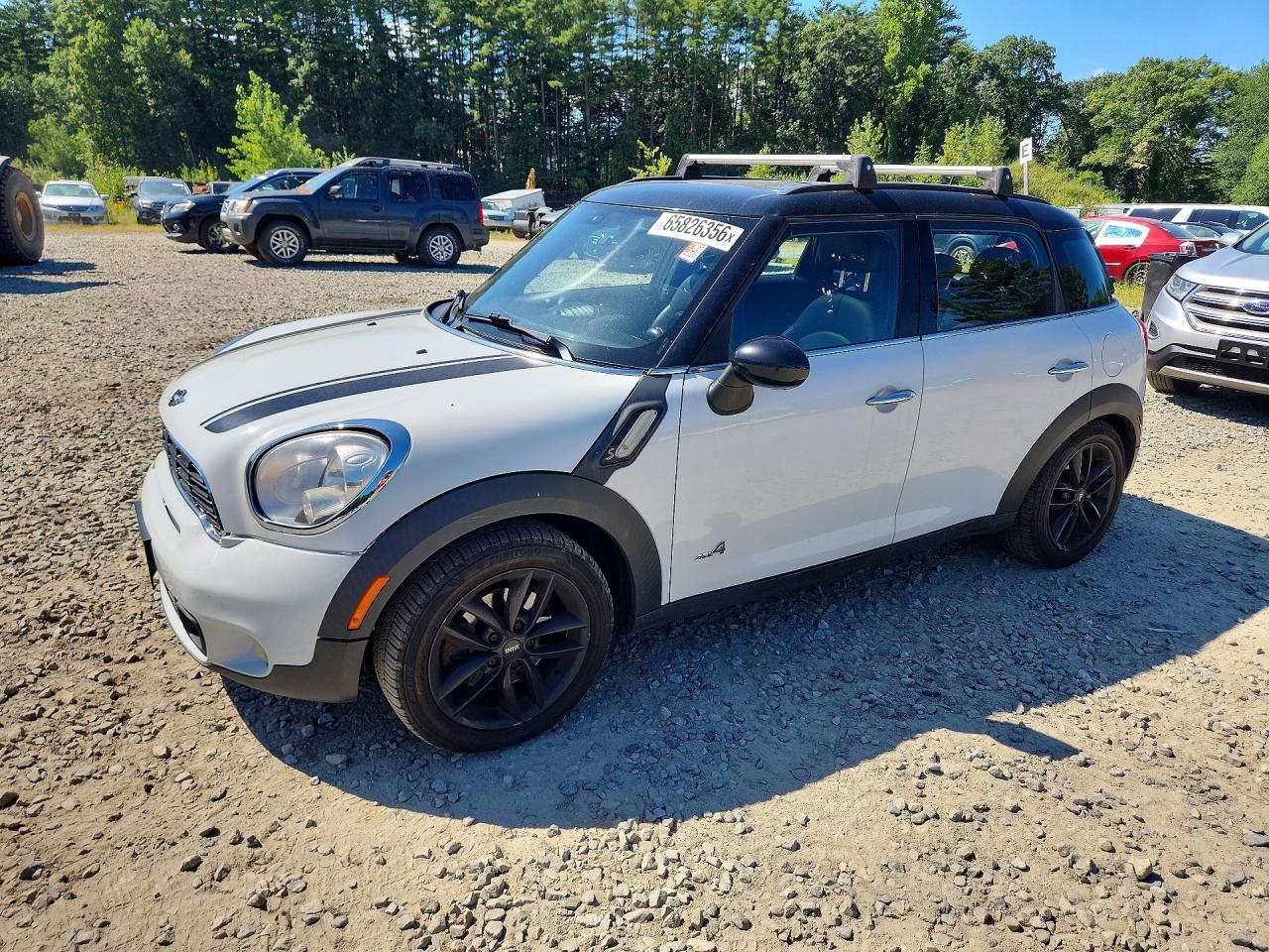 2013 Mini Cooper S Countryman White vin: WMWZC5C58DWP33738