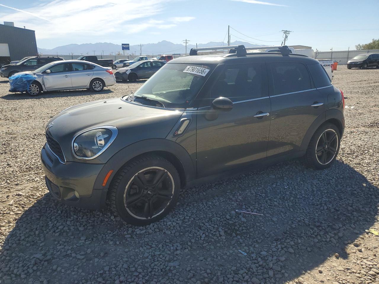 2014 Mini Cooper S Countryman Gray vin: WMWZC5C58EWM17189