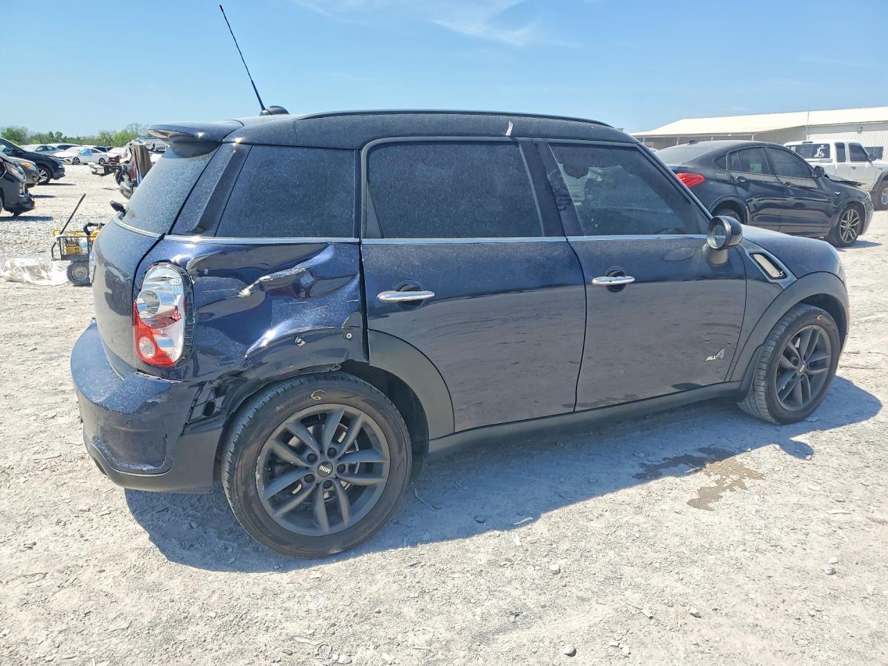 2014 Mini Cooper S Countryman Blue vin: WMWZC5C58EWM17452