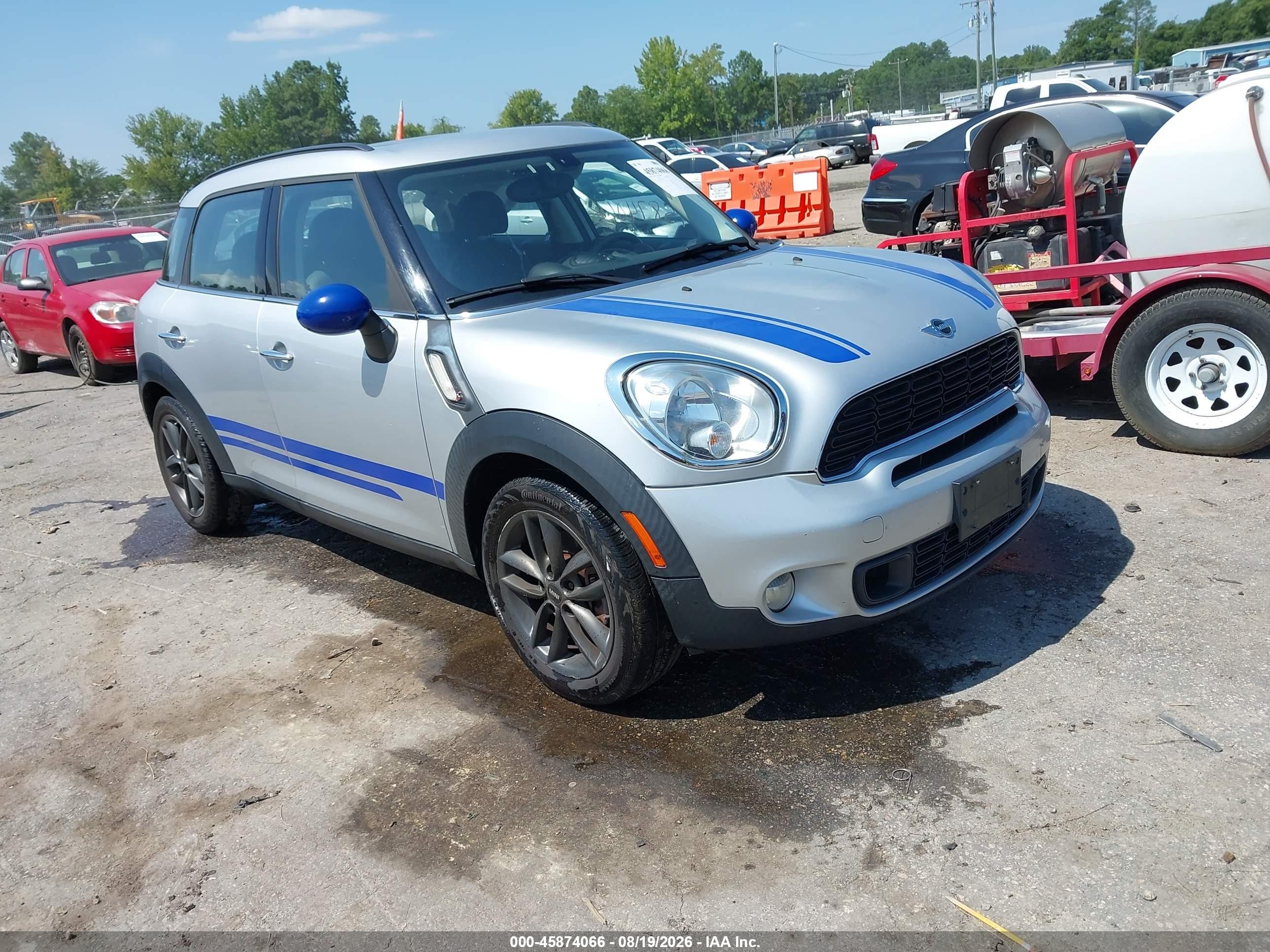 2014 Mini Countryman Cooper S Silver vin: WMWZC5C58EWP38469