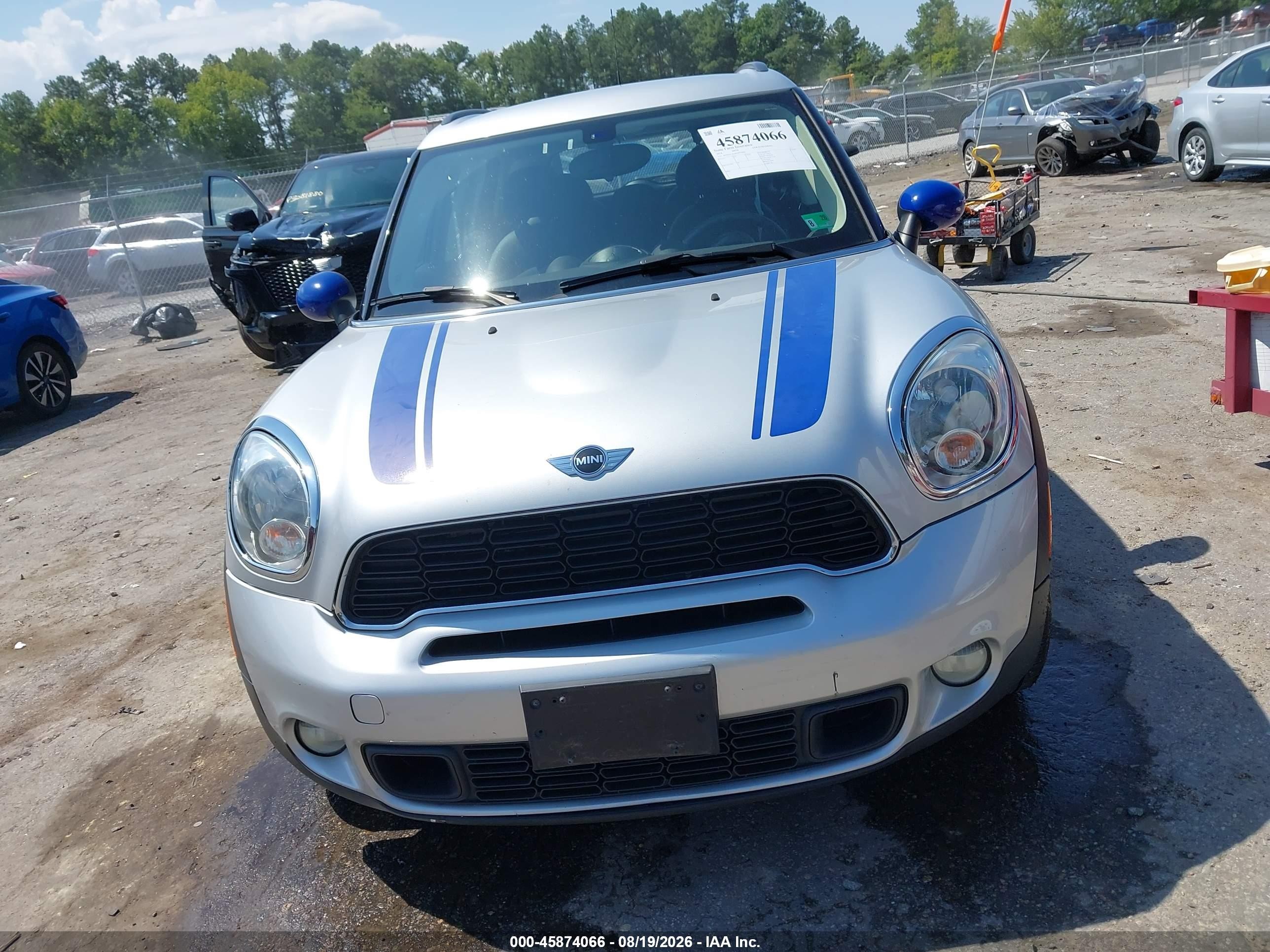 2014 Mini Countryman Cooper S Silver vin: WMWZC5C58EWP38469