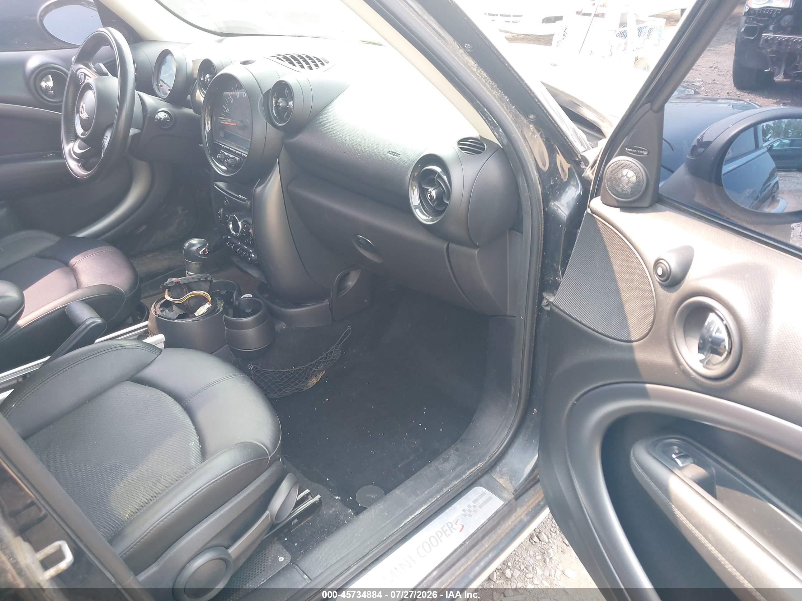 2015 Mini Countryman Cooper S Черный vin: WMWZC5C58FWP46119