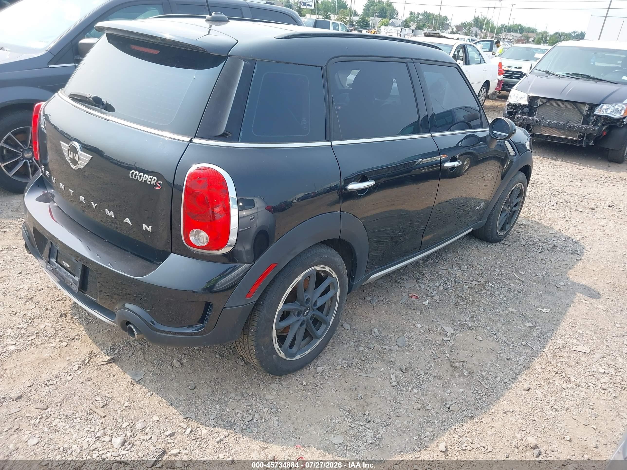 2015 Mini Countryman Cooper S Черный vin: WMWZC5C58FWP46119