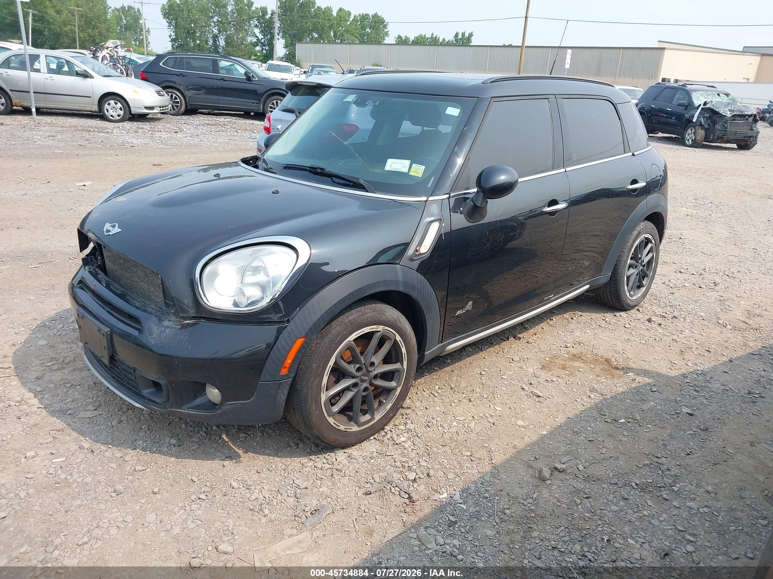 2015 Mini Countryman Cooper S Черный vin: WMWZC5C58FWP46119