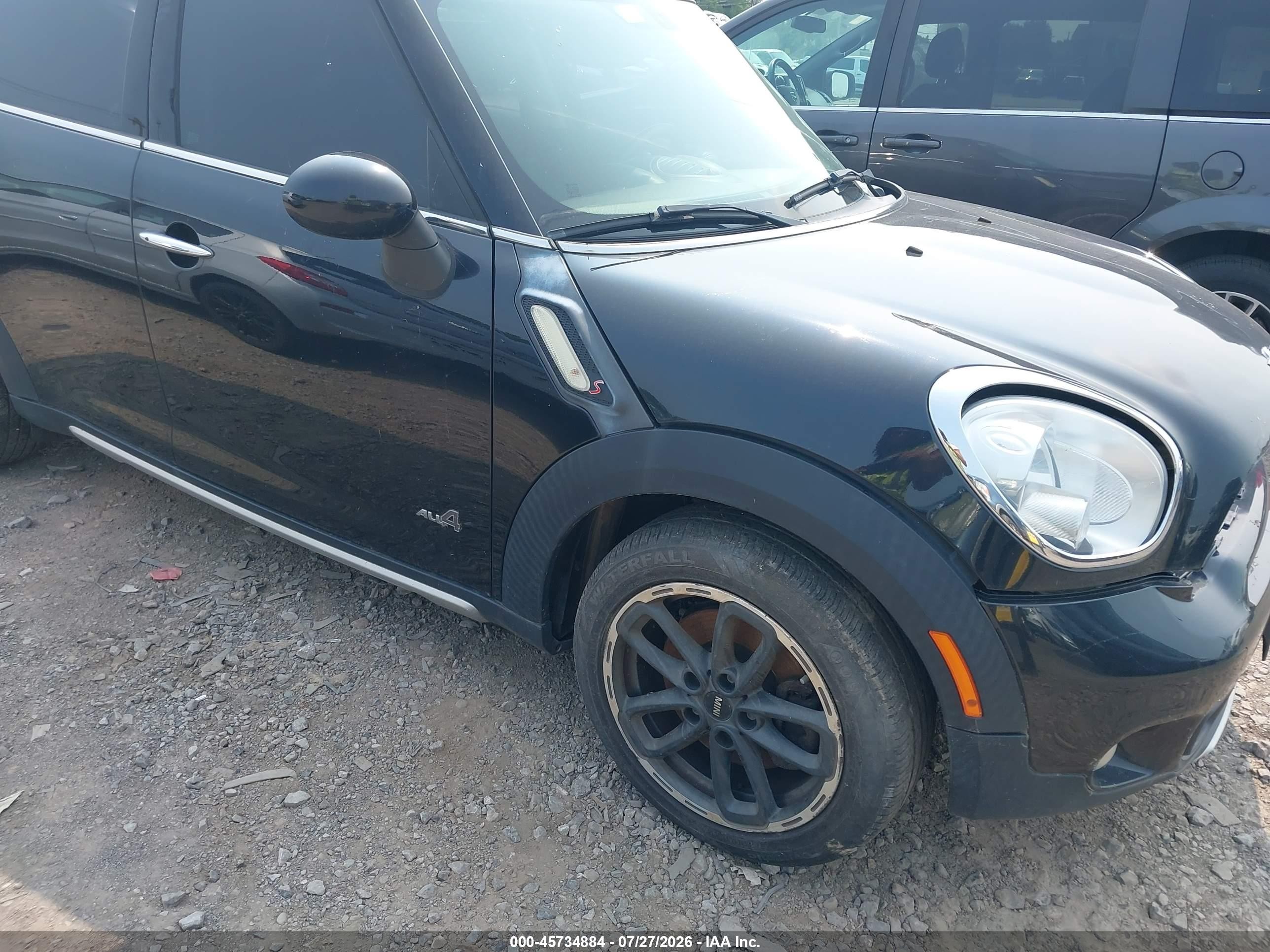 2015 Mini Countryman Cooper S Черный vin: WMWZC5C58FWP46119