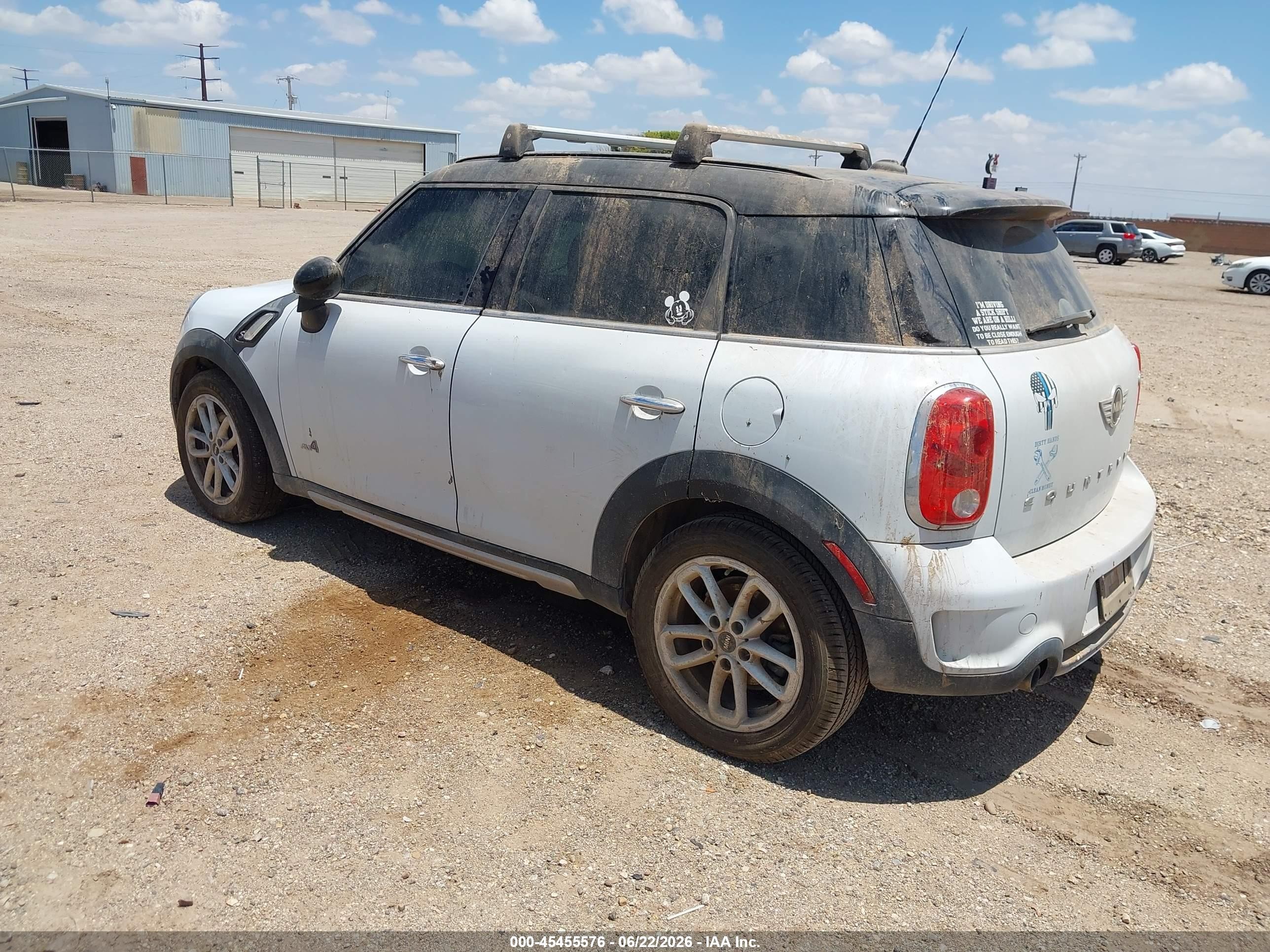 2015 Mini Countryman Cooper S White vin: WMWZC5C58FWT38056