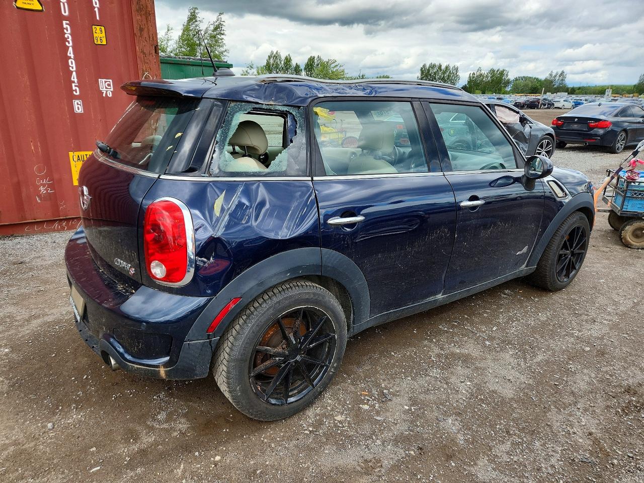 2011 Mini Cooper S Countryman Blue vin: WMWZC5C59BWH99389