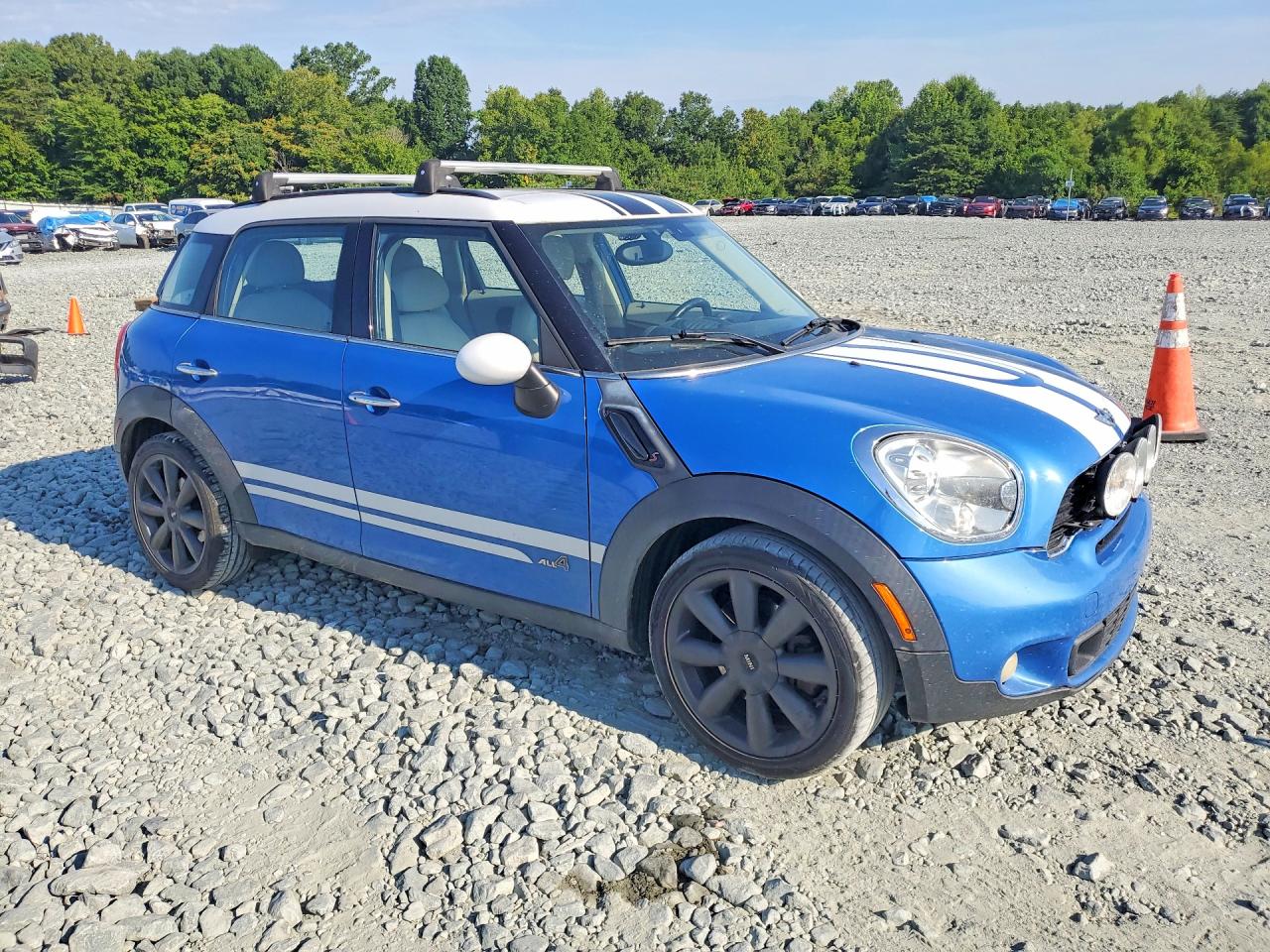 2011 Mini Cooper S Countryman Blue vin: WMWZC5C59BWL54566