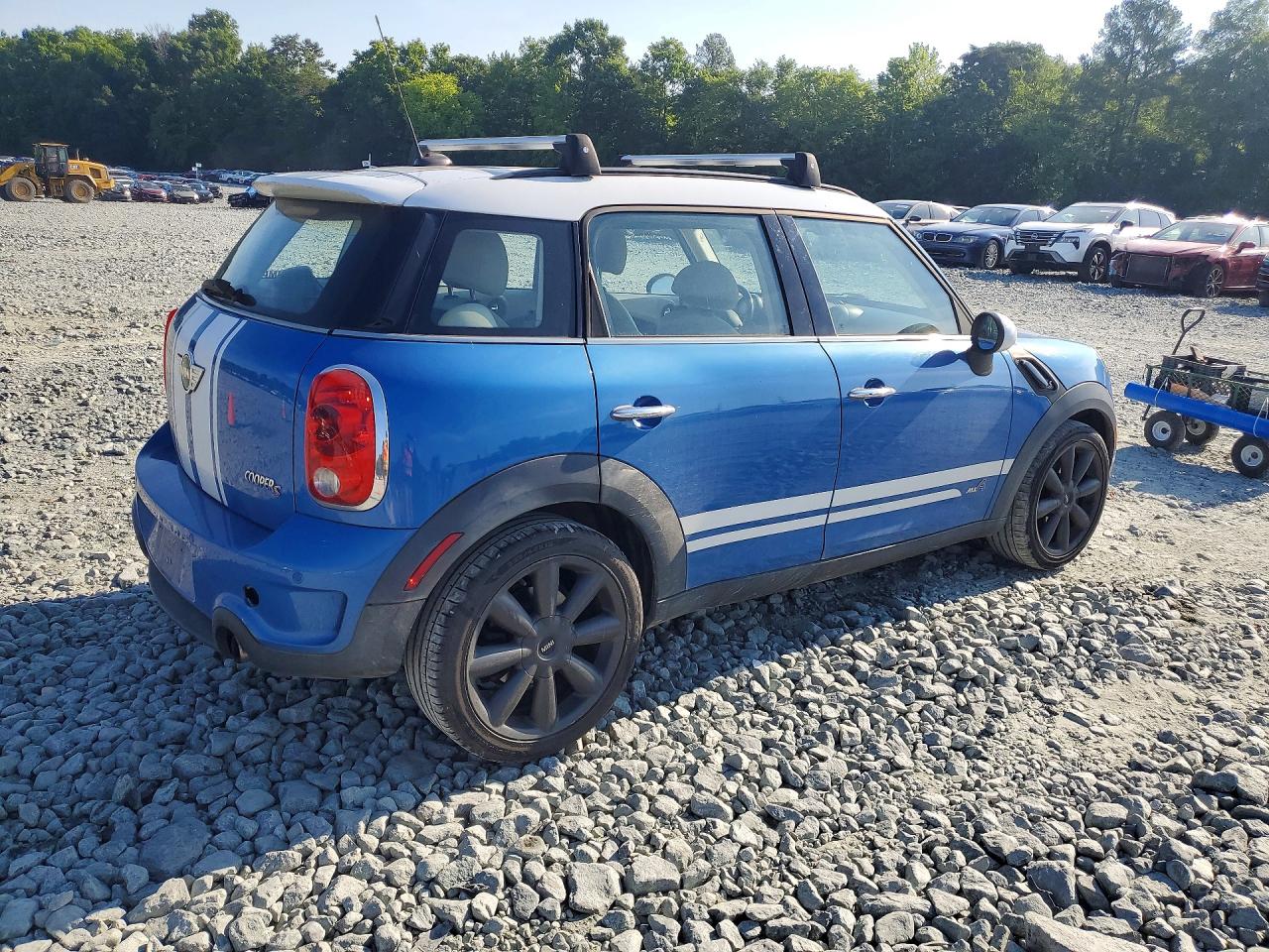 2011 Mini Cooper S Countryman Blue vin: WMWZC5C59BWL54566