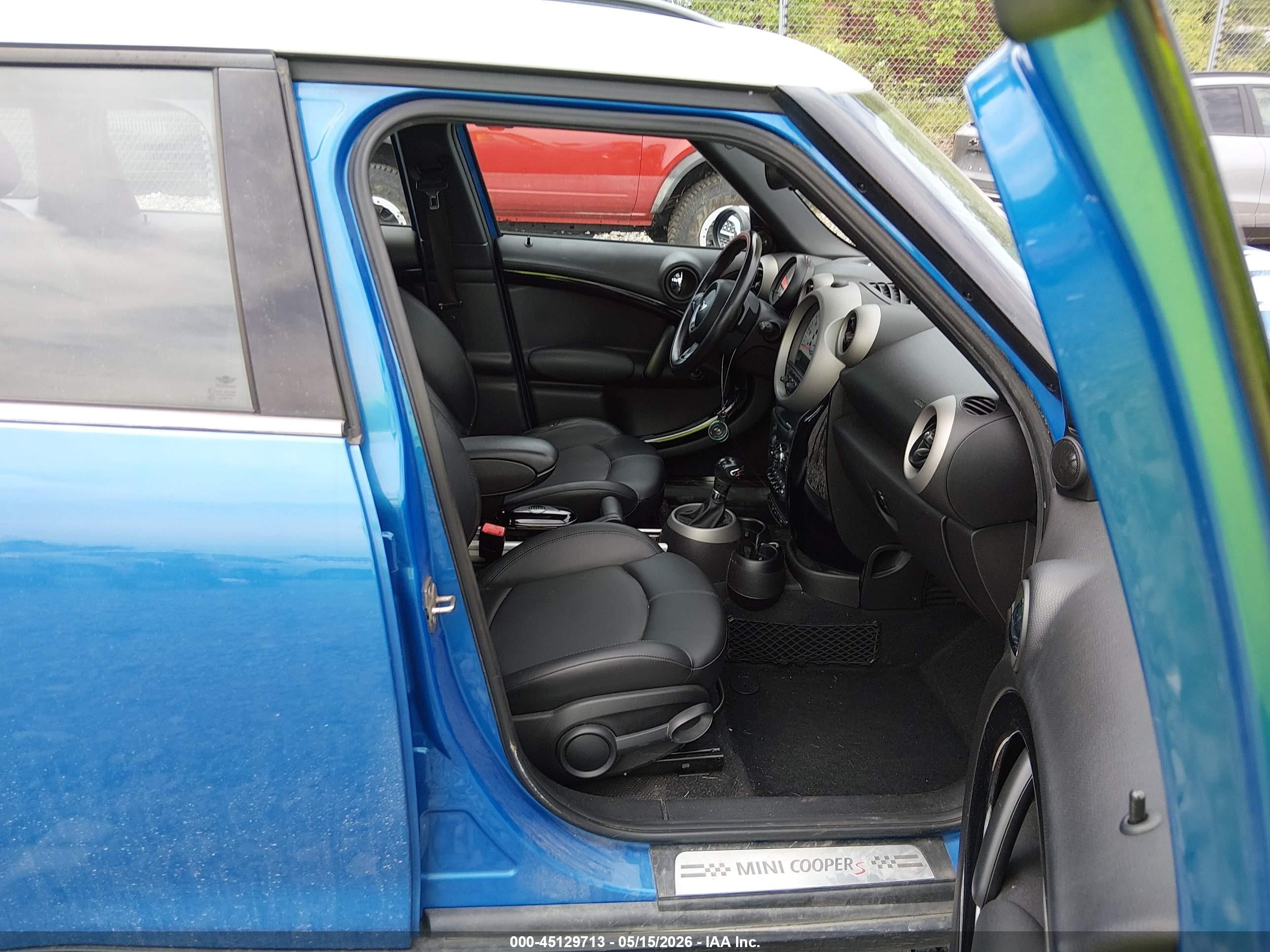2012 Mini Cooper S Countryman   Blue vin: WMWZC5C59CWL58554