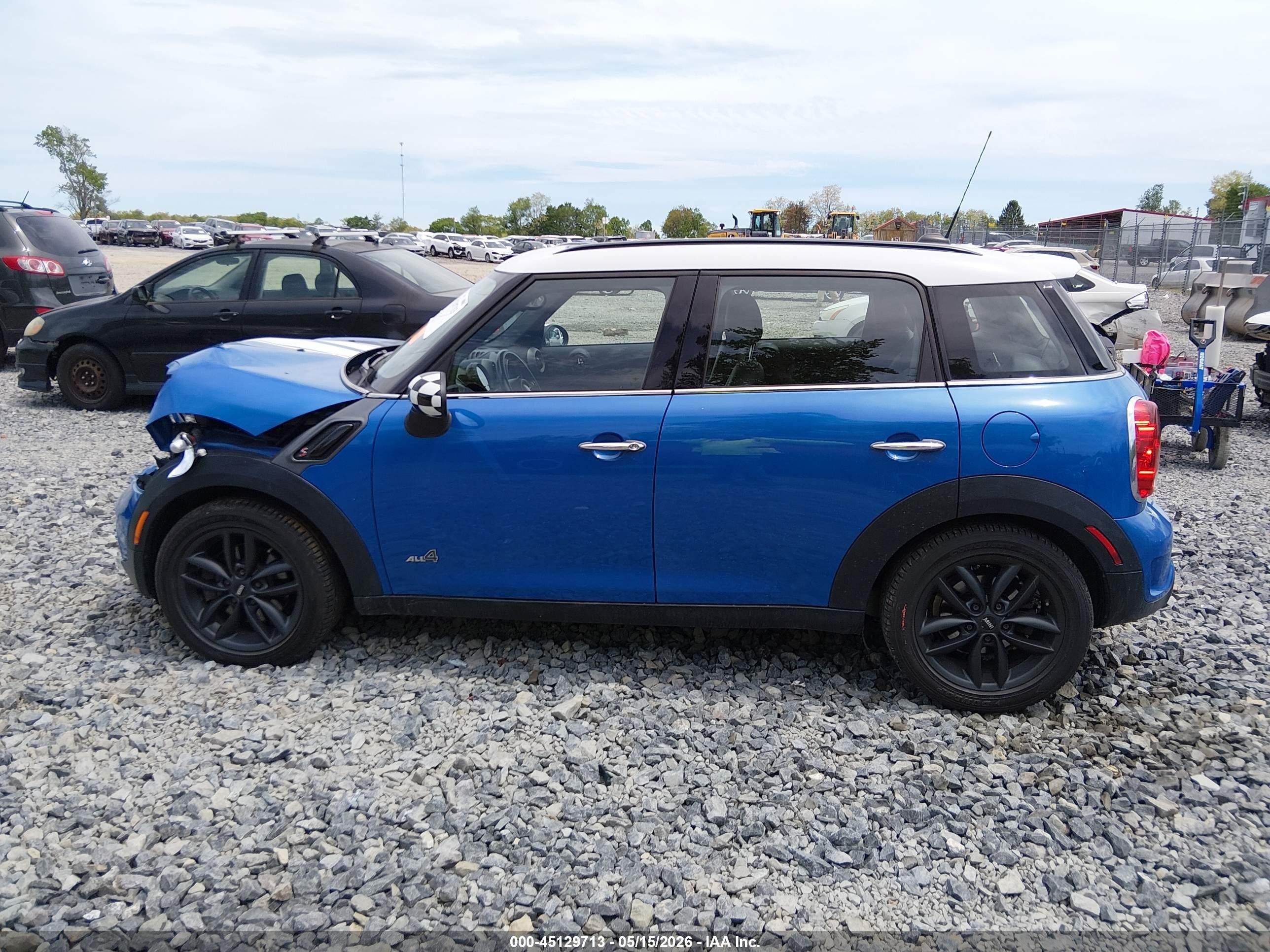 2012 Mini Cooper S Countryman   Blue vin: WMWZC5C59CWL58554