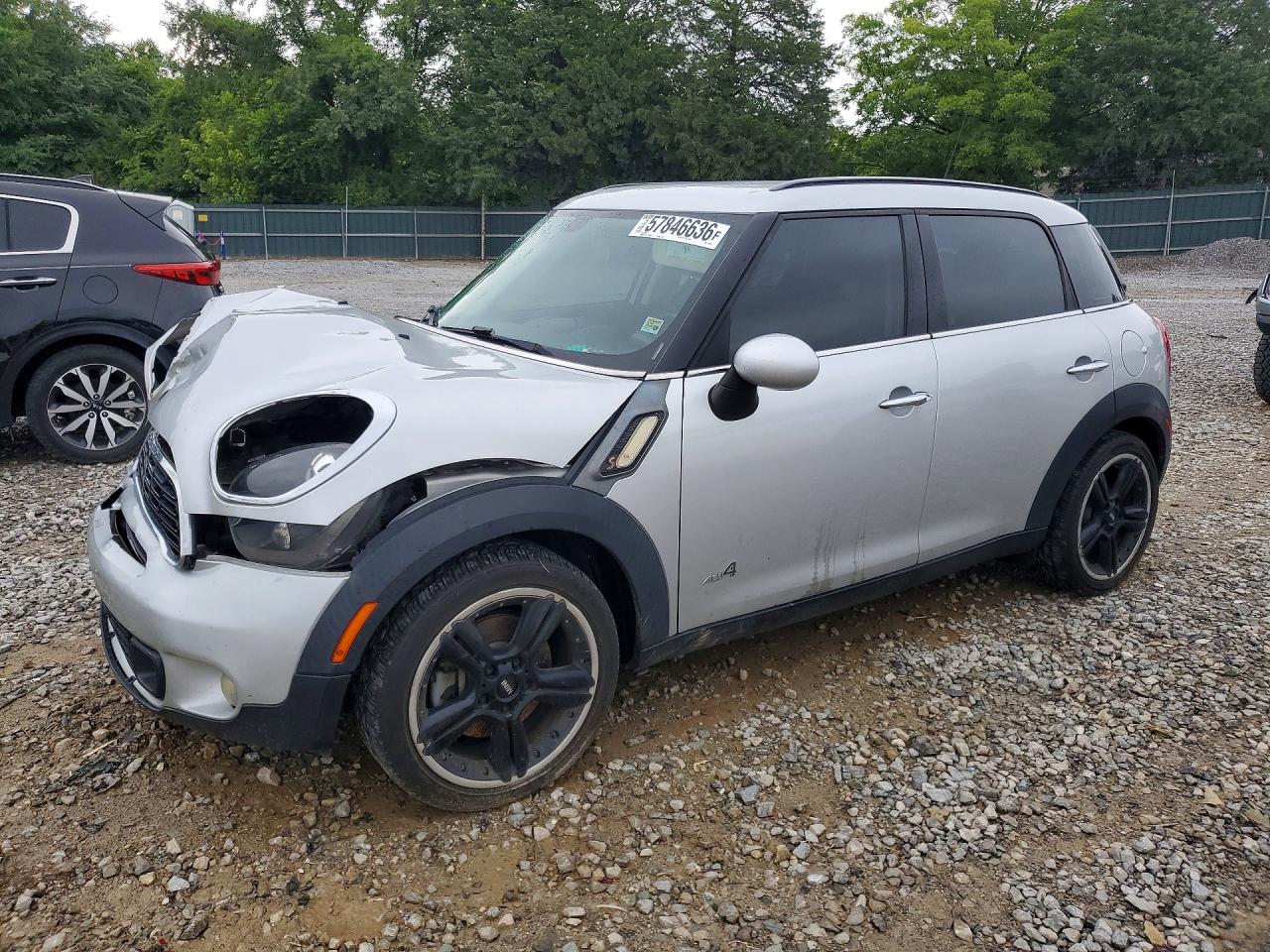 2013 Mini Cooper S Countryman Silver vin: WMWZC5C59DWL64470