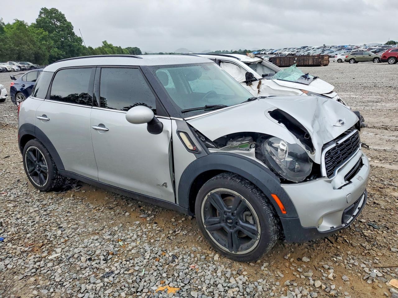 2013 Mini Cooper S Countryman Silver vin: WMWZC5C59DWL64470
