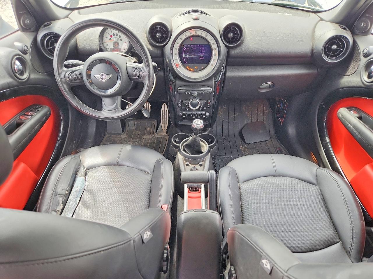 2014 Mini Cooper S Countryman White vin: WMWZC5C59EWM17881
