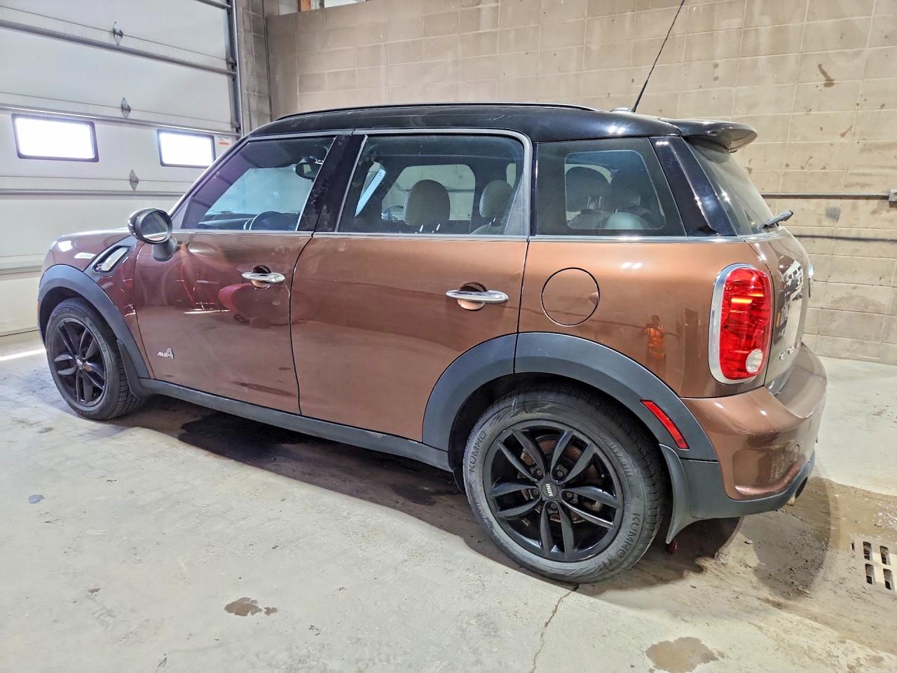 2014 Mini Cooper S Countryman Brown vin: WMWZC5C59EWP37766