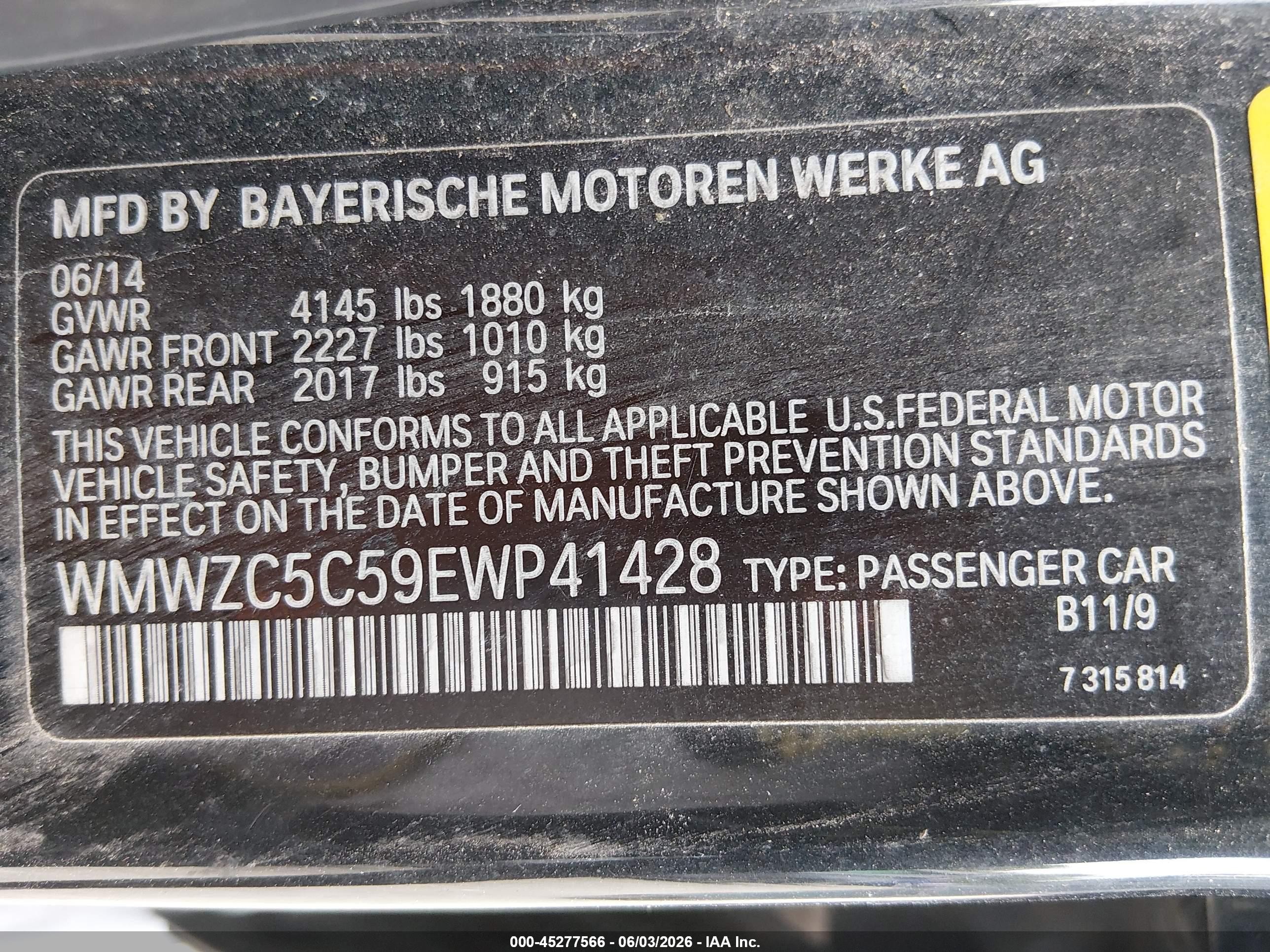 2014 Mini Countryman Cooper S Черный vin: WMWZC5C59EWP41428