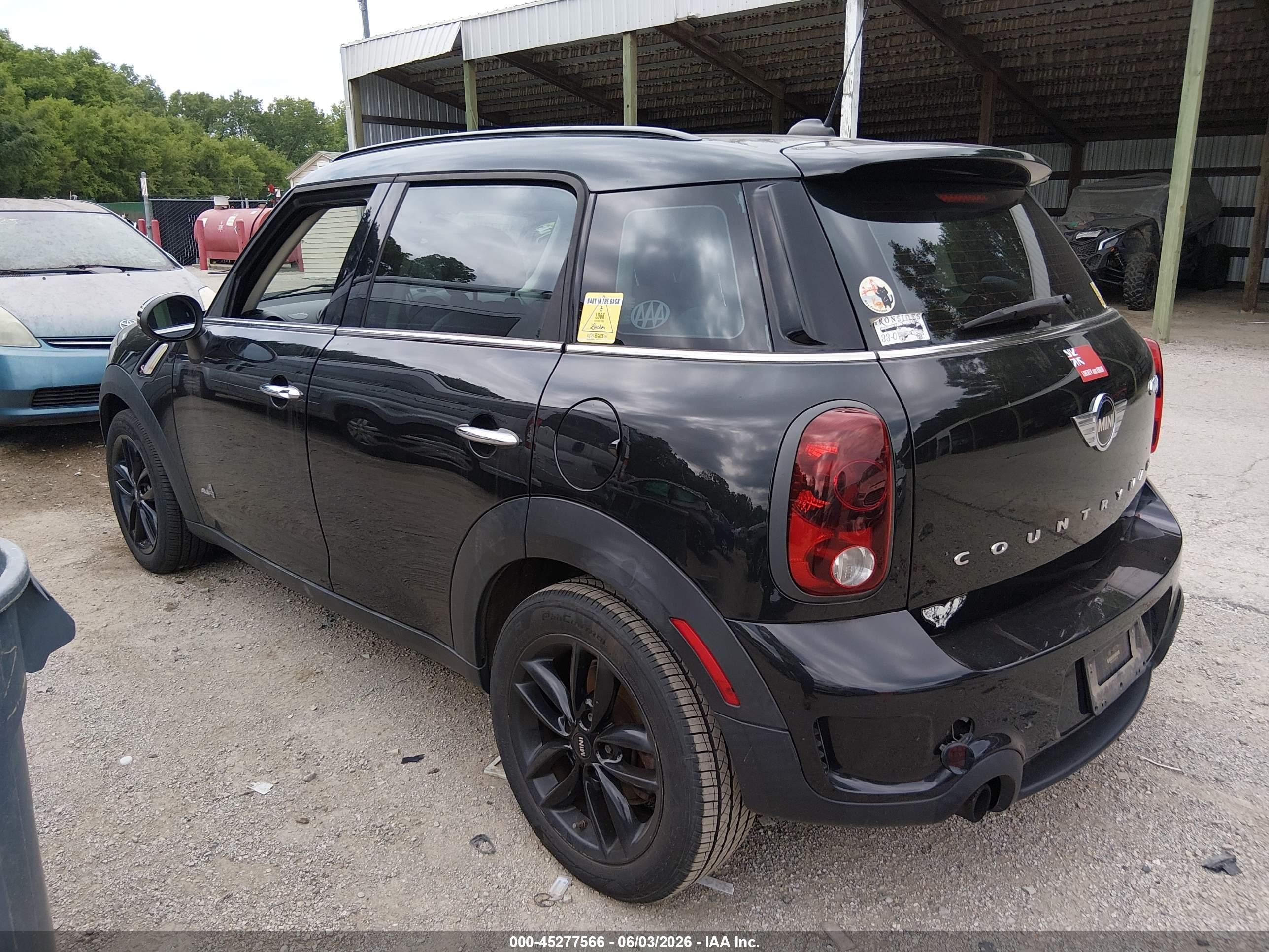 2014 Mini Countryman Cooper S Черный vin: WMWZC5C59EWP41428