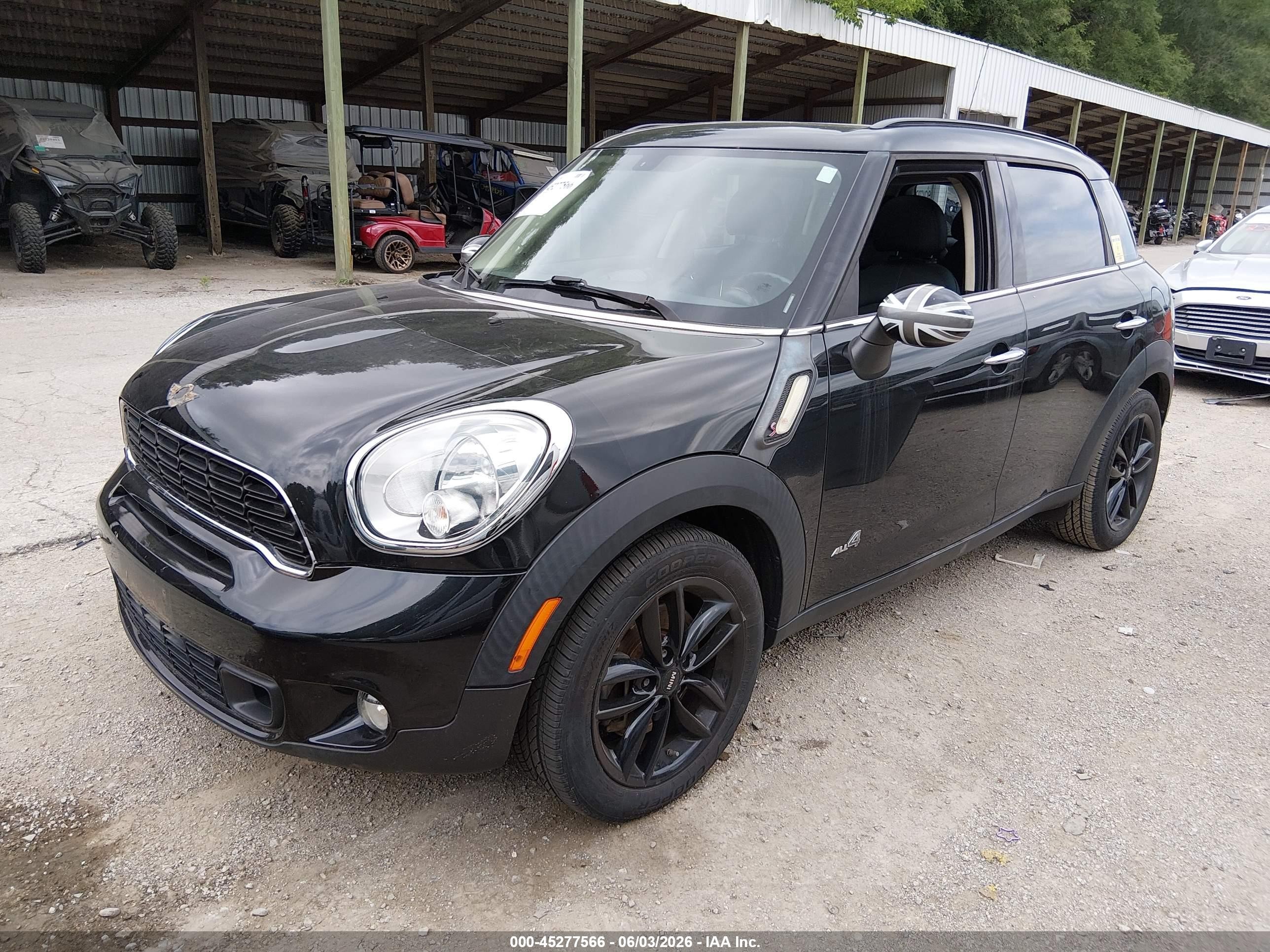 2014 Mini Countryman Cooper S Черный vin: WMWZC5C59EWP41428